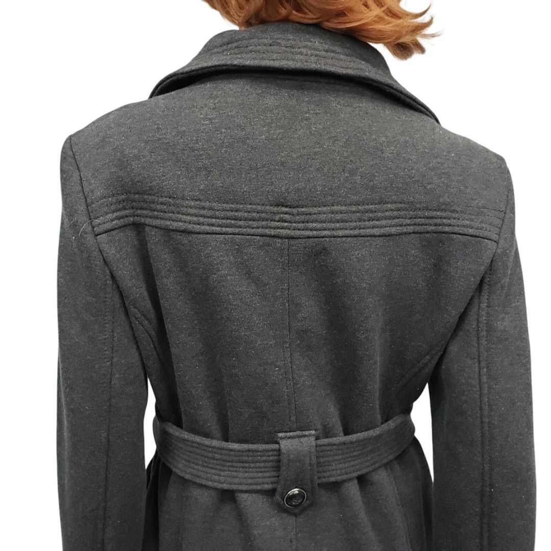 Kenneth Cole NWT Kenneth Cole Reaction Pea coat M Belted Cotton Poly Size M / US 6-8 / IT 42-44 - 8 Thumbnail