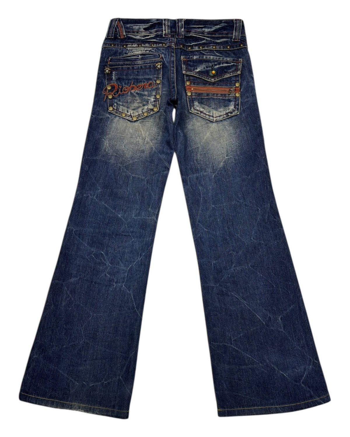Hysteric Glamour RIOBERA DISTRESSED FLARED BOOTCUT JEANS Size 29" - 2 Thumbnail