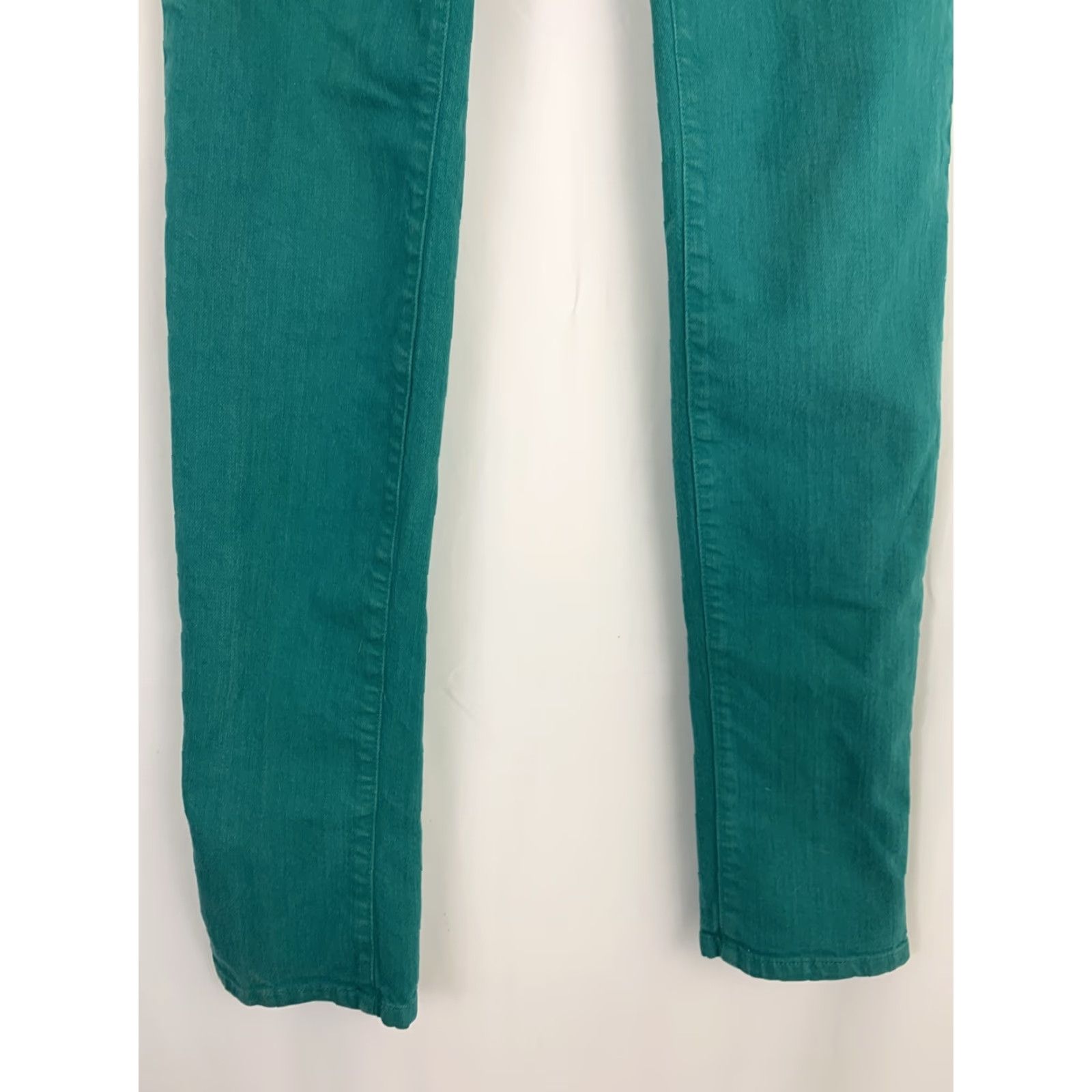 Vintage Joes Jeans Womens Jeans Chelsea Skinny 28x33 Stretch Jade Green 27 28in Inseam 33 Cotton Blend Denim Green Size 28" / US 6 / IT 42 - 2 Thumbnail