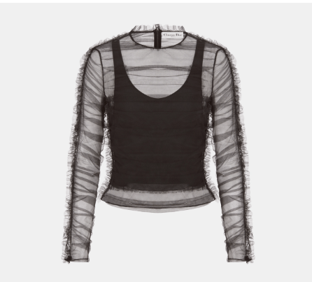 image of Dior O1Bcso1Str0524 Top In Black, Women's (Size Small)