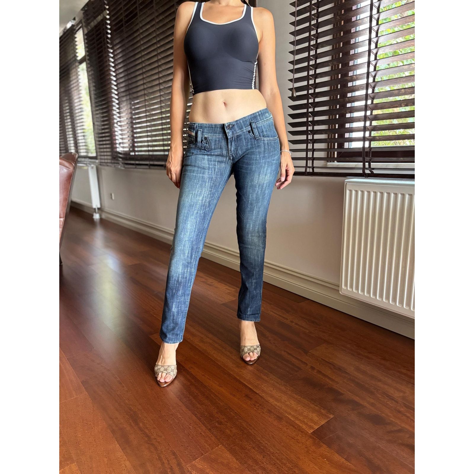 Diesel × Vintage Diesel Matic Jeans W29 L32 Made in Italy Low Rise Skinny Size US 29 - 2 Thumbnail