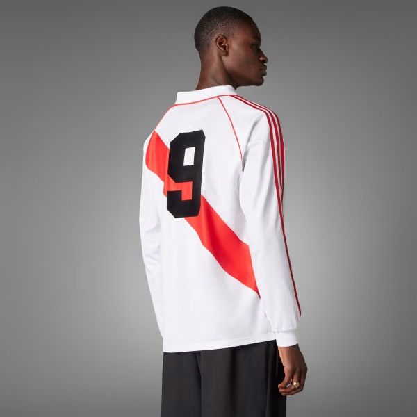 Adidas Adidas River Plate #9 1994 Retro Jersey White Long Sleeve Size US S / EU 44-46 / 1 - 5 Thumbnail