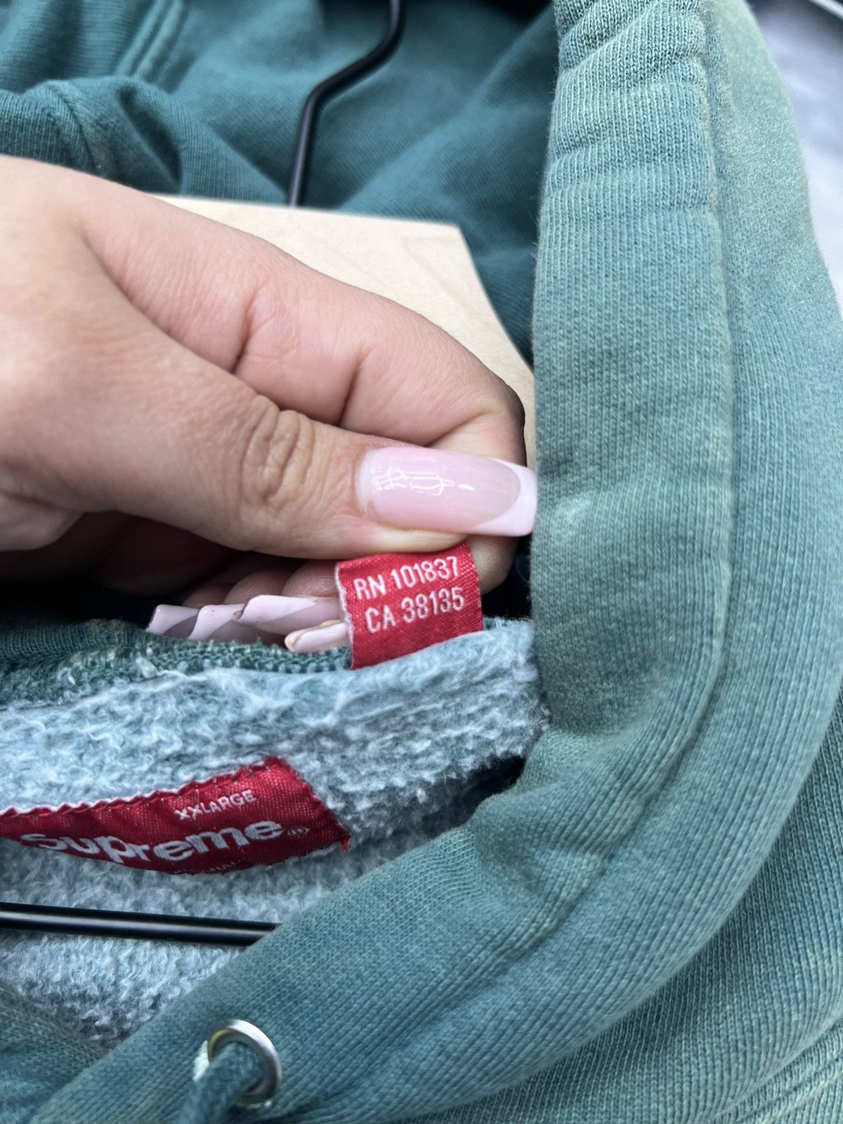 Supreme Supreme Green Hoodie Size US XXL / EU 58 / 5 - 9 Thumbnail