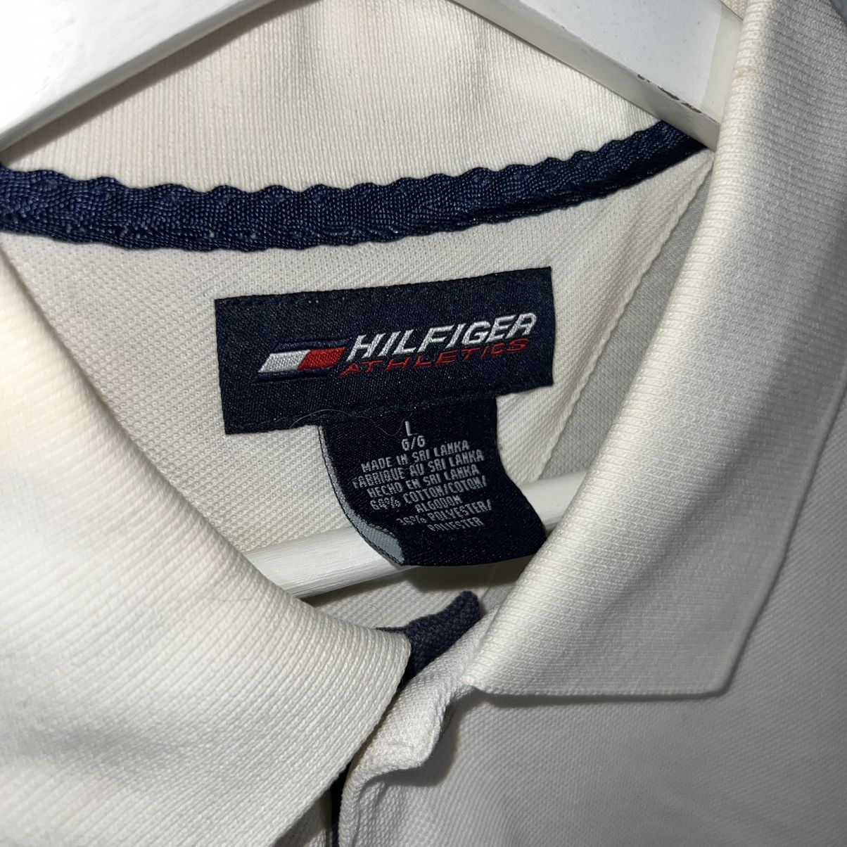 Tommy Hilfiger × Vintage Vintage Tommy Hilfiger athletic polo shirt large 22x32 Size US L / EU 52-54 / 3 - 4 Thumbnail