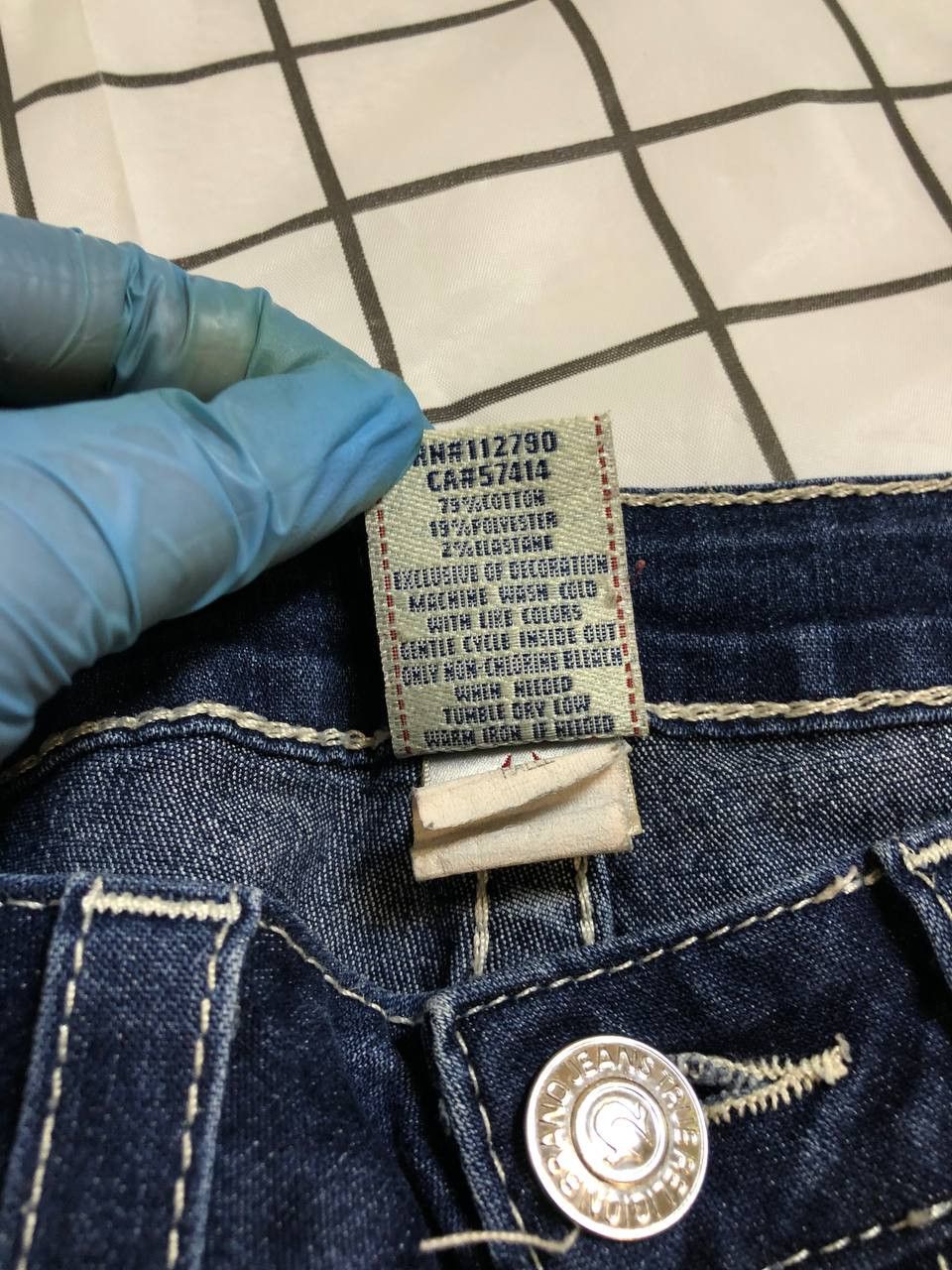 True Religion True Relion Johnny Dark Blue Wash Denim Jeans Women Size 28" / US 6 / IT 42 - 16 Thumbnail