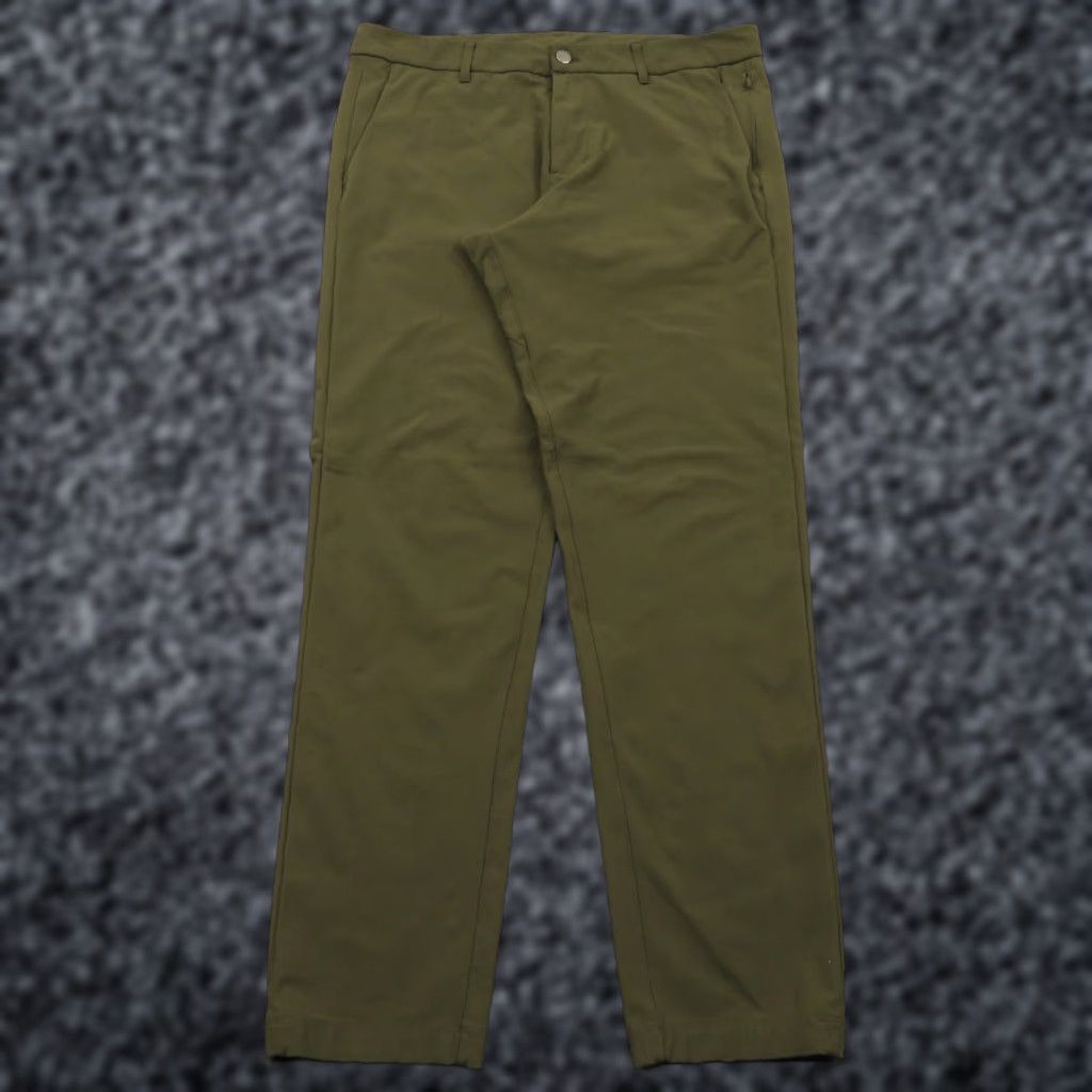Lululemon Lululemon Commission Pants Mens 34x32 Slim Dark Olive Warpstreme Flex Work Chino Size US 34 / EU 50 - 1 Thumbnail