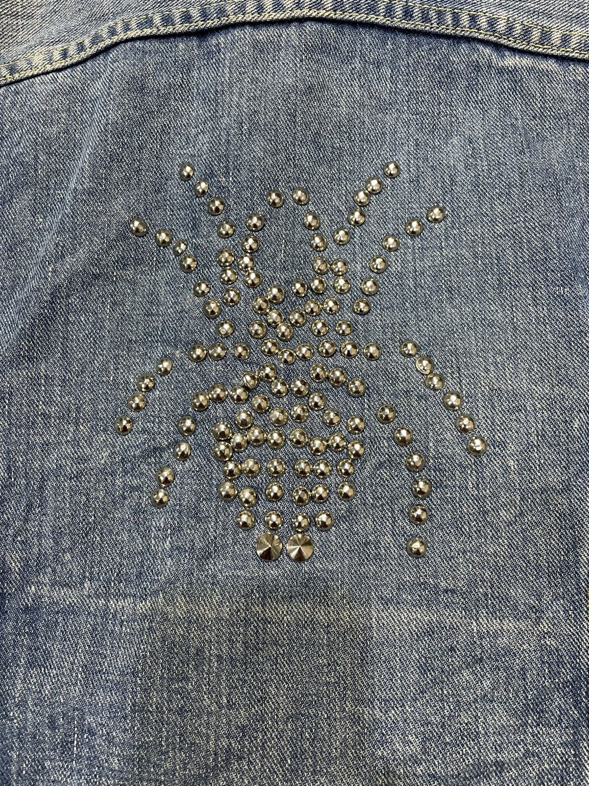 Lee Vintage 90s Lee Denim Jacket Custom Peace Maker Made In USA Size US S / EU 44-46 / 1 - 4 Thumbnail