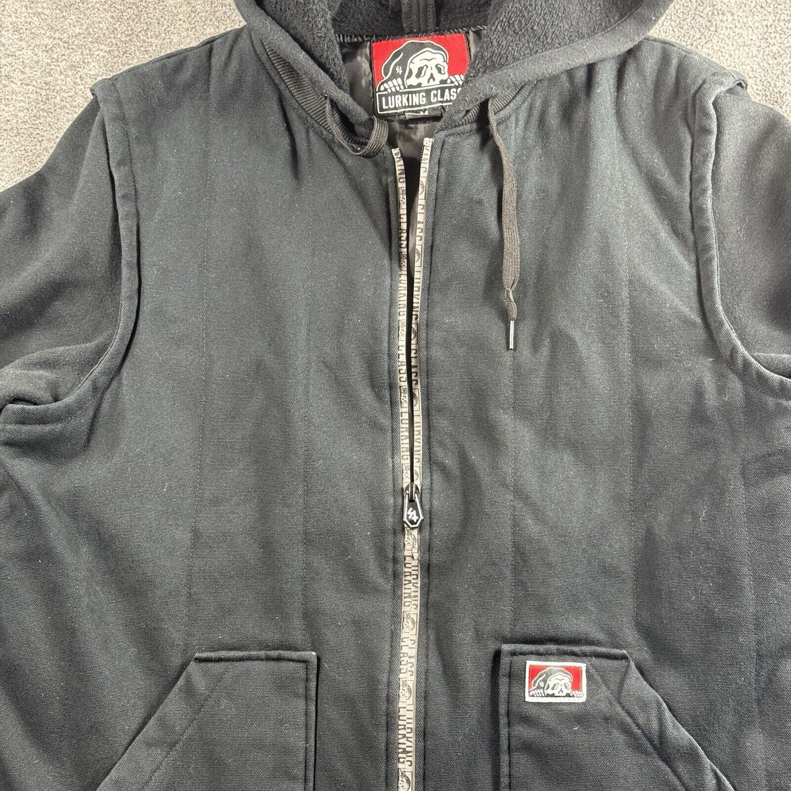 Lurking Class Lurking Class Black Zip Up Mens Heavy Canvas Hoodie Medium Size US M / EU 48-50 / 2 - 3 Thumbnail