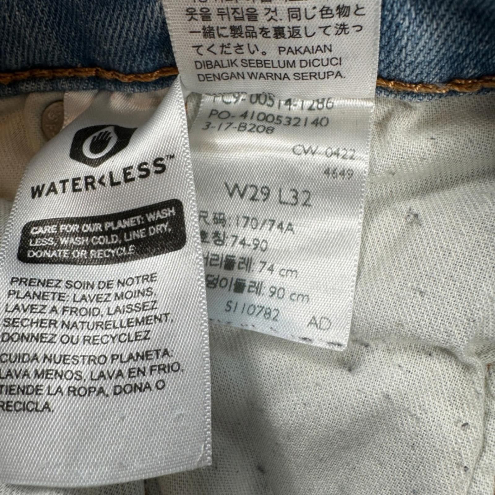 Levi's Levis 514 Mens Jeans 29x32 Blue Straight Fit Light Wash Size US 29 - 6 Thumbnail