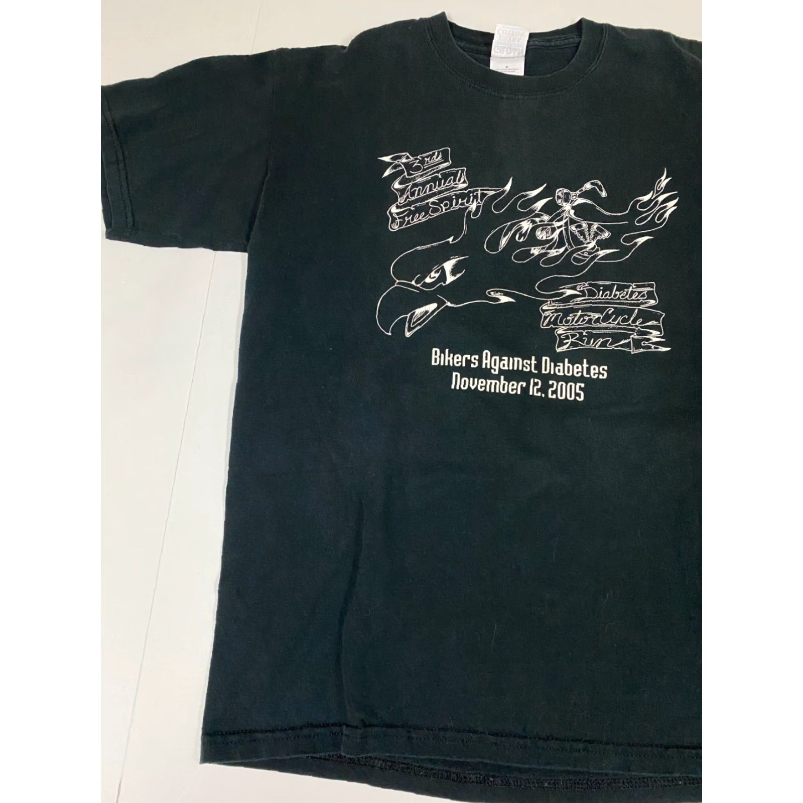 Gildan Black Bikers Mens Shirt Medium Bikers Against Diabetes Polo Short Sleeve Collared Knit Breathable Cotton Polyester Gildan Black 90s? Size US M / EU 48-50 / 2 - 3 Thumbnail