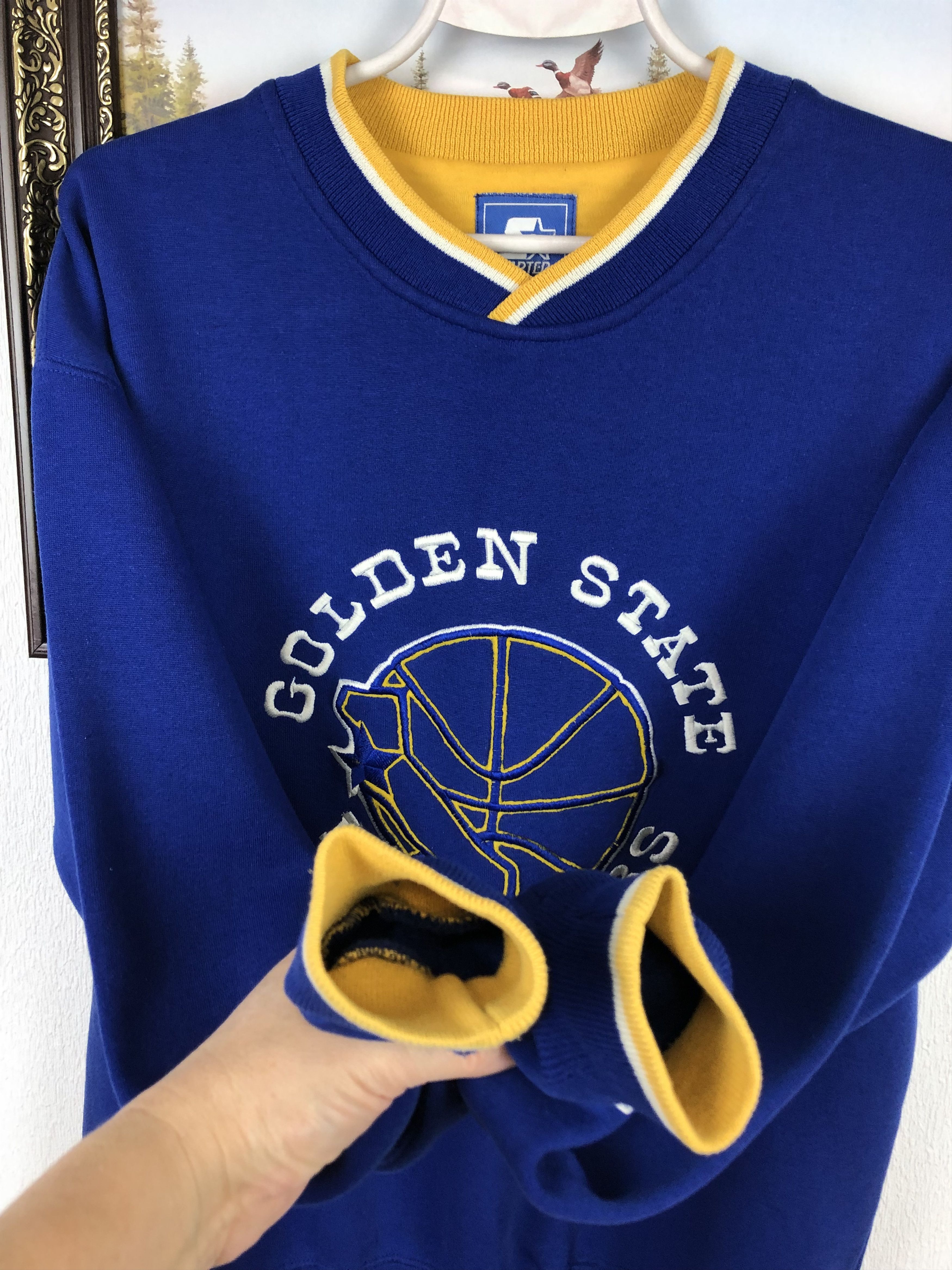 NBA Vintage Golden State Warriors Starter Sweatshirt Crewneck Size US M / EU 48-50 / 2 - 5 Thumbnail