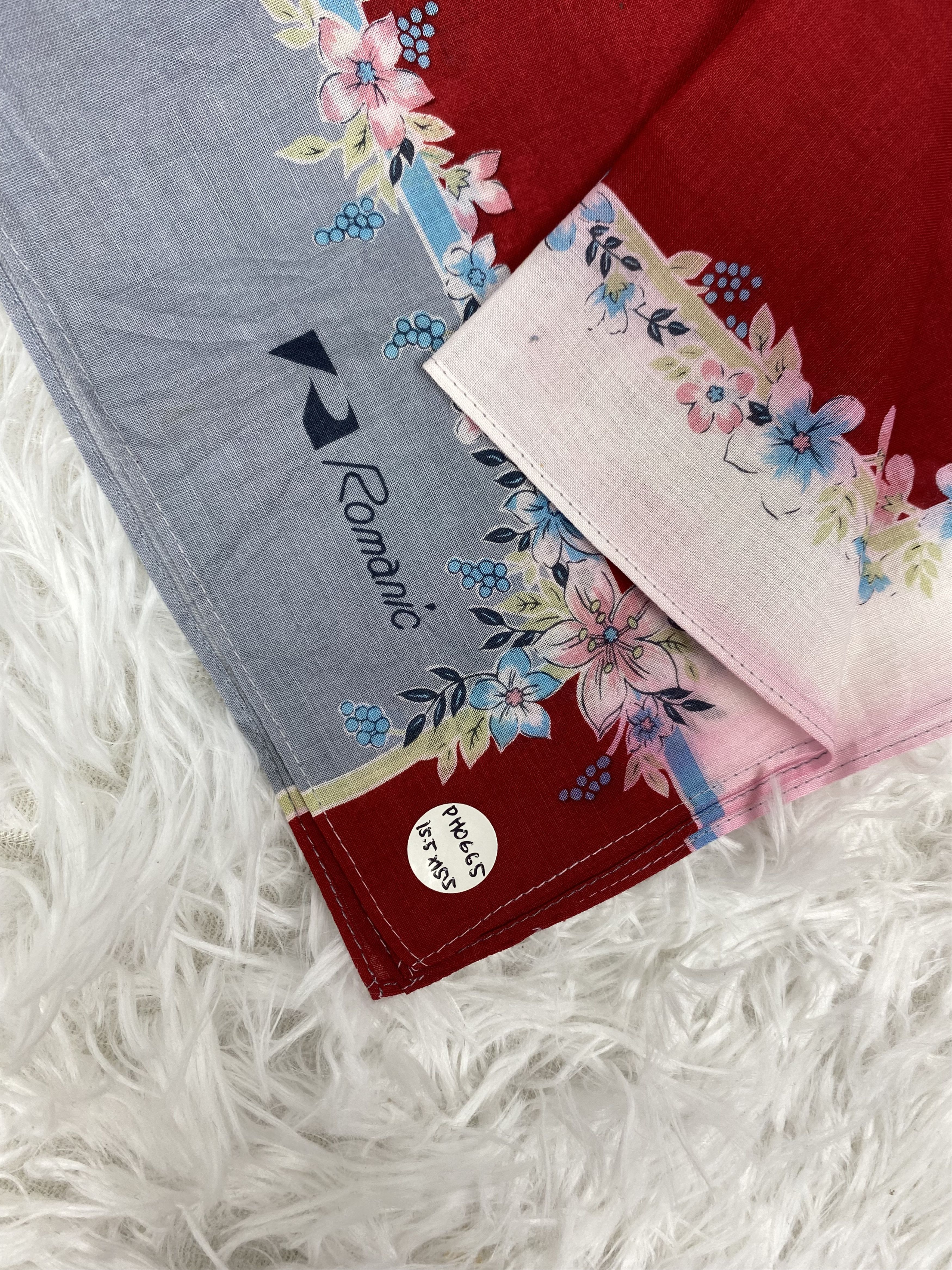Vintage Vintage Romanic Handkerchief Neckerchief PH0665 Size ONE SIZE - 2 Thumbnail