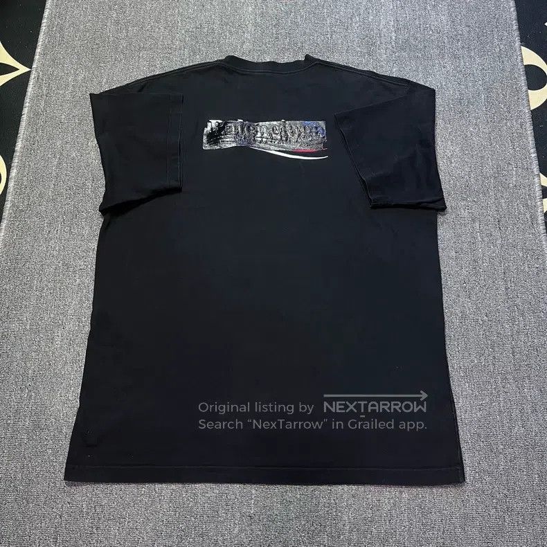 Balenciaga Balenciaga Solid color logo printed cover round neck short Size US L / EU 52-54 / 3 - 2 Thumbnail