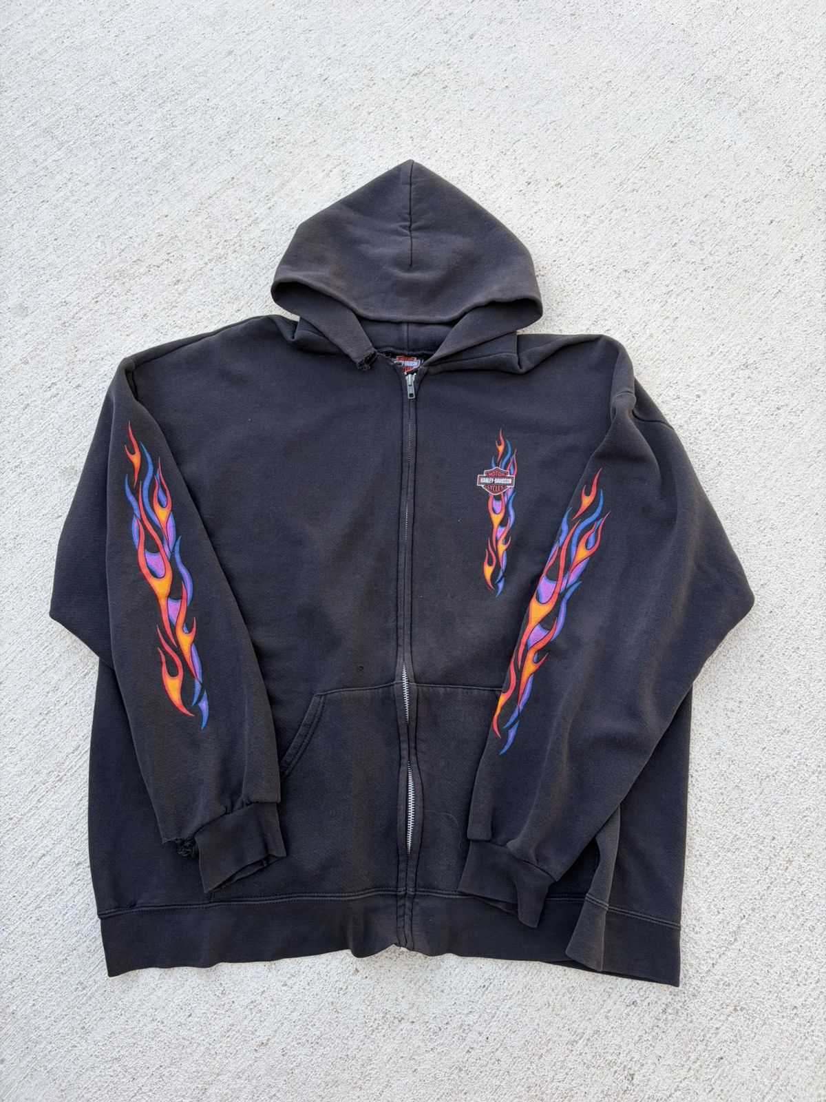 Harley Davidson × Streetwear × Vintage VINTAGE FADED HARLEY