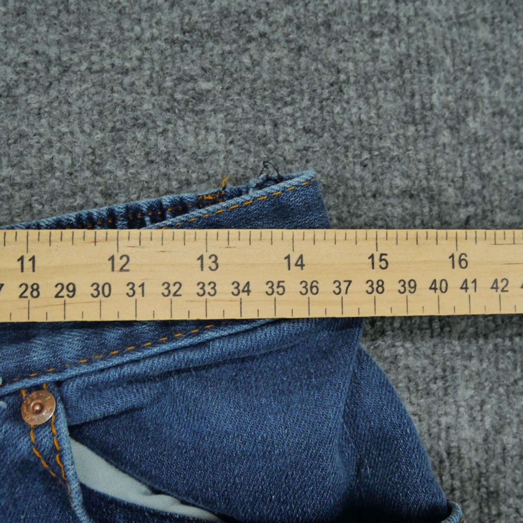 Levi's VINTAGE Levi's Jeans Womens 29x32 Blue Denim Pants Stretch Waist High Rise 80s Jeans Women Size 29" - 6 Thumbnail