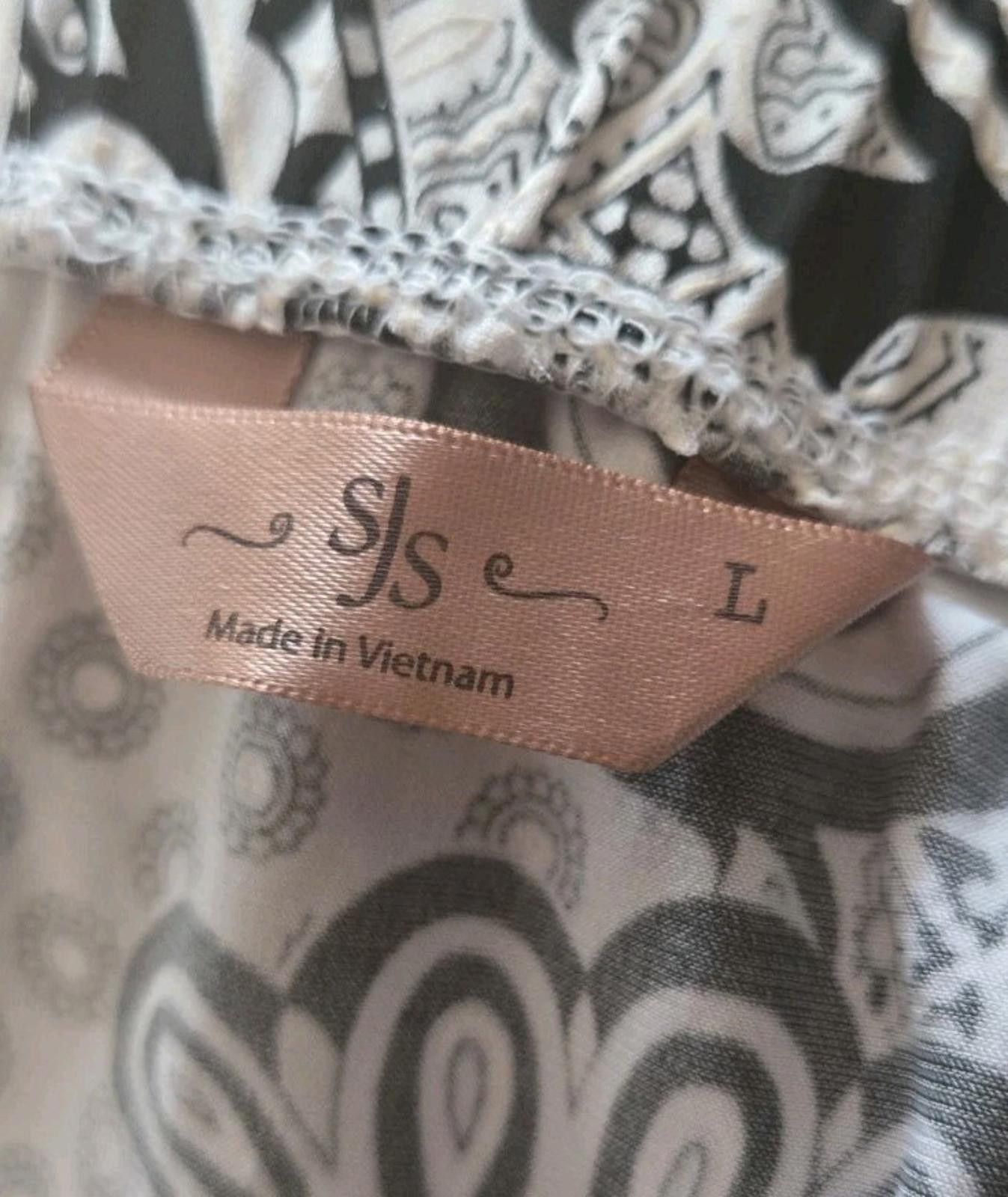 Other SJS Skirt Black & White Paisley Print midi-calf lengthWomens Size 36" / US 14 / IT 50 - 6 Thumbnail