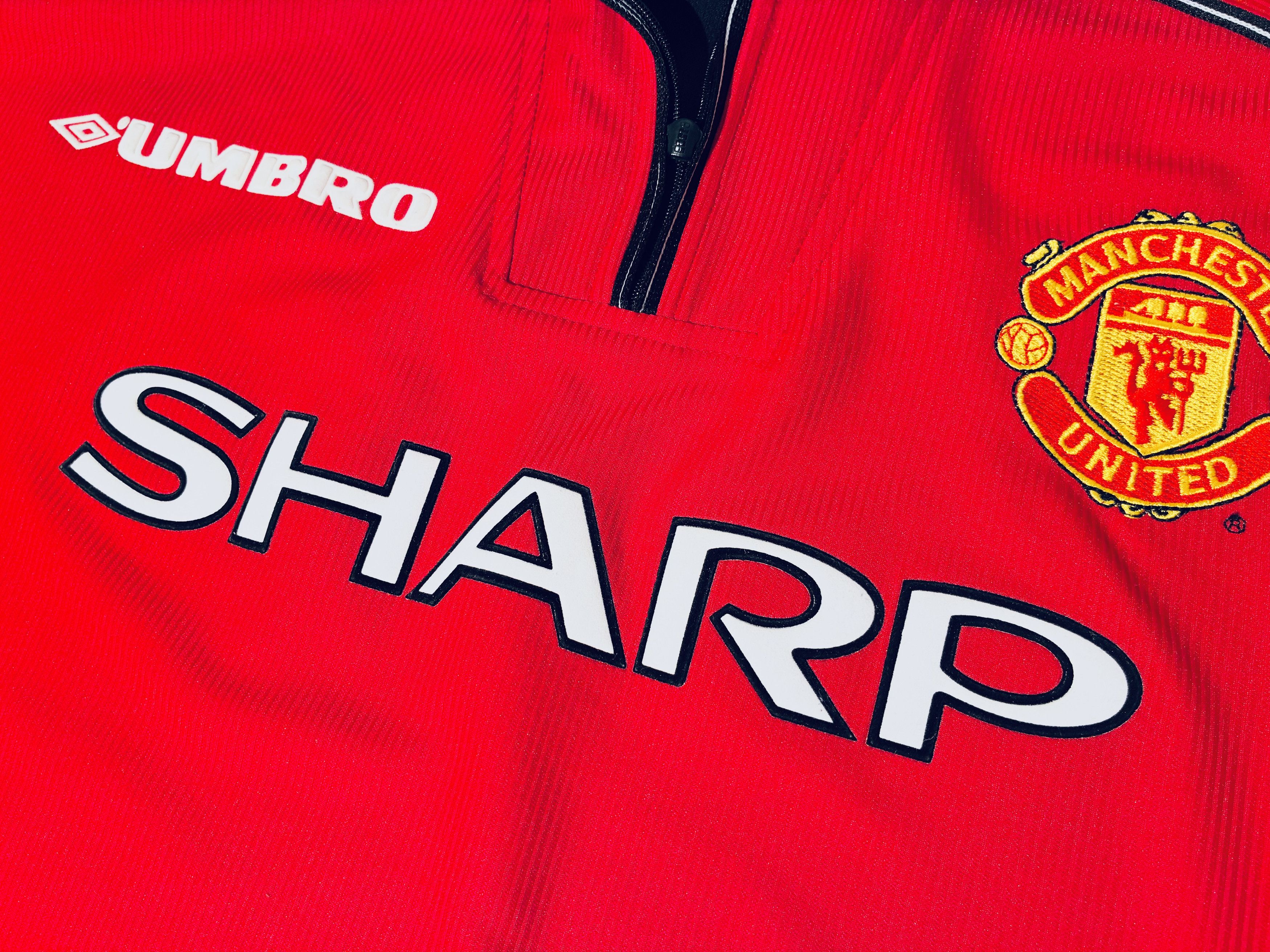 Umbro Manchester United *Cole* Home Jersey 1998 - 2000 Size US XL / EU 56 / 4 - 8 Thumbnail