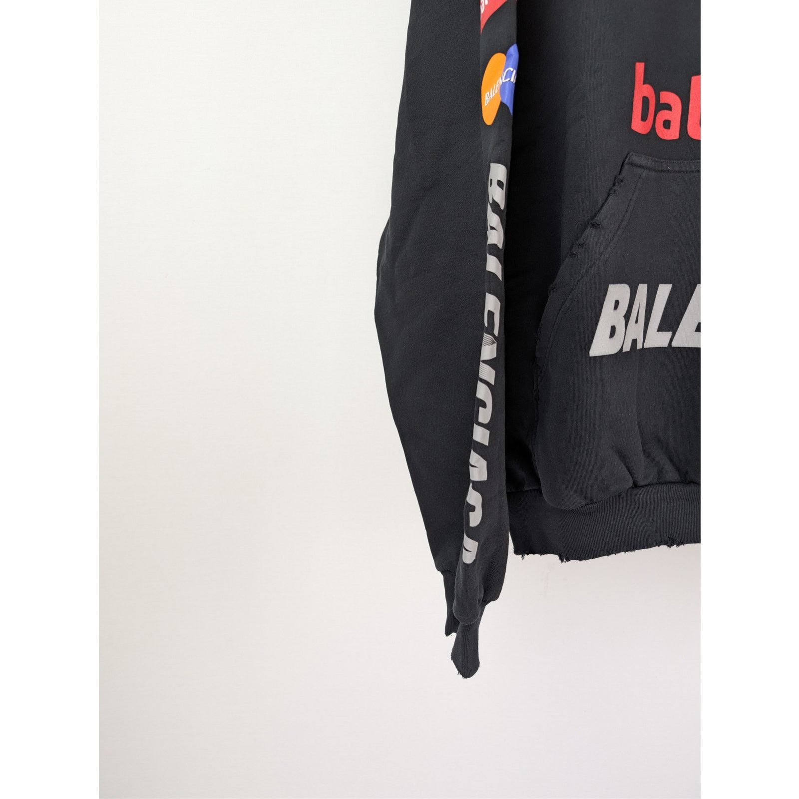 Balenciaga o1rshd1 Top League Round Hoodie in Black Size US XL / EU 56 / 4 - 6 Thumbnail