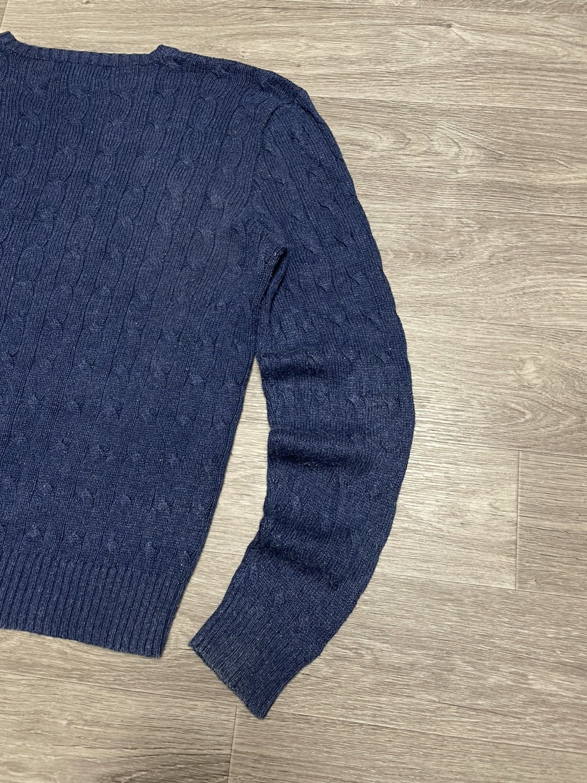 Polo Ralph Lauren Vintage Polo Ralph Lauren 100% Silk Cable Knit Sweater Size L / US 10 / IT 46 - 15 Thumbnail