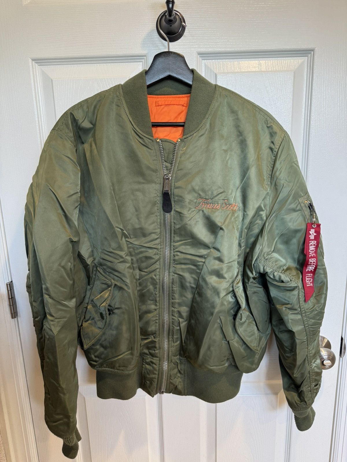 Travis Scott Rare 2015 Travis Scott Rodeo Green Olive Bomber Jacket Size US L / EU 52-54 / 3 - 3 Thumbnail