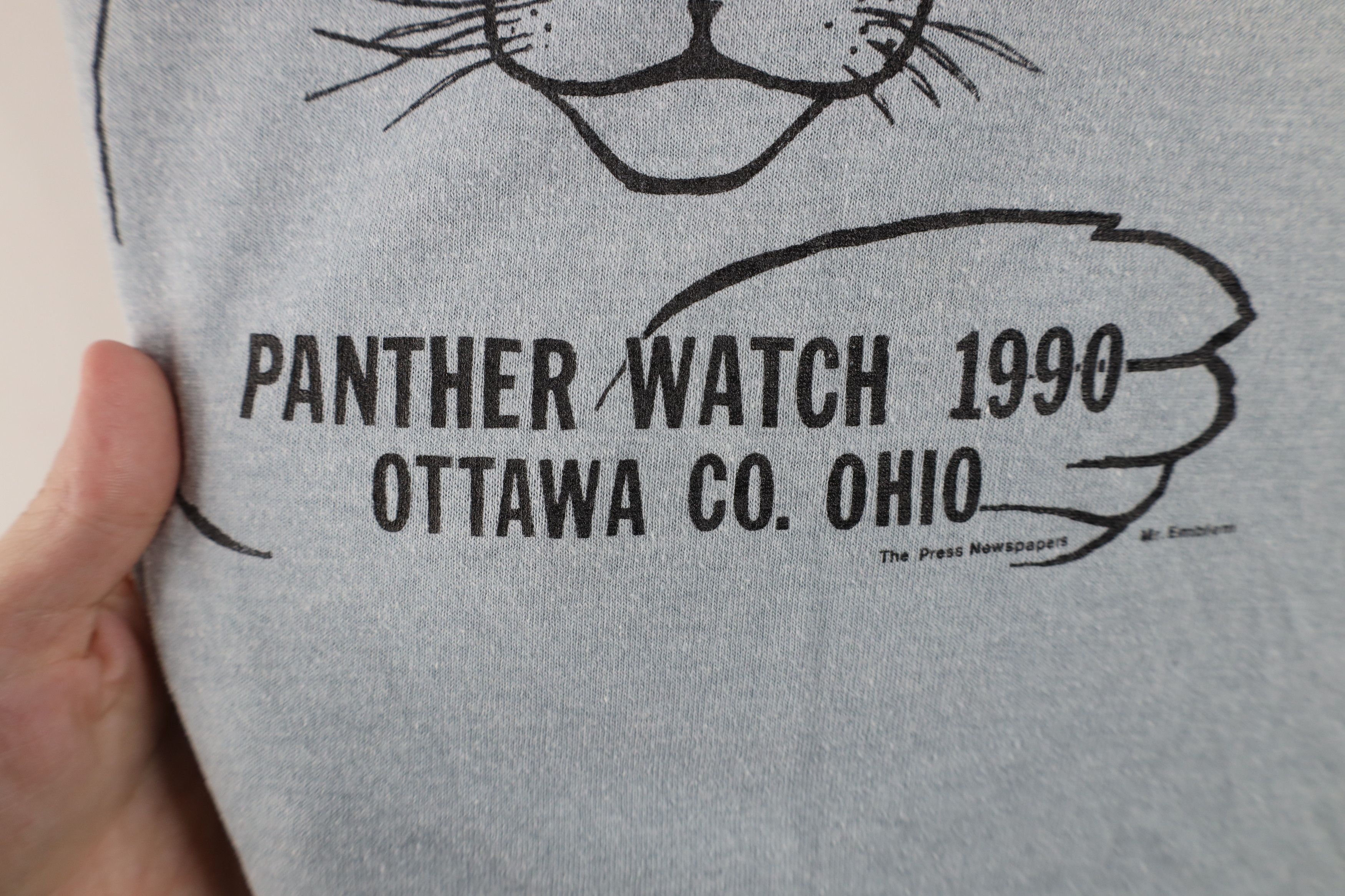Vintage Vintage 90s Panther Watch Ohio Short Sleeve T-Shirt USA Size S / US 4 / IT 40 - 5 Thumbnail
