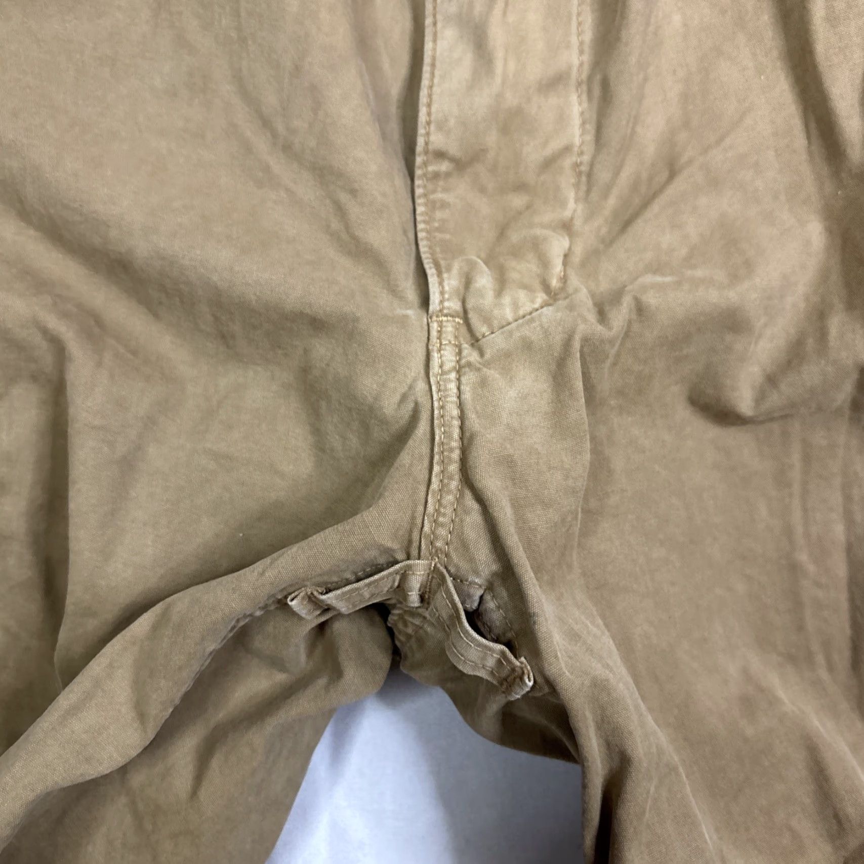 Abercrombie & Fitch VINTAGE Abercrombie & Fitch Cargo Pants Mens XL Baggy Beige VTG Y2K Paratrooper Military Cargo Straight Loose Size US 36 / EU 52 - 4 Thumbnail