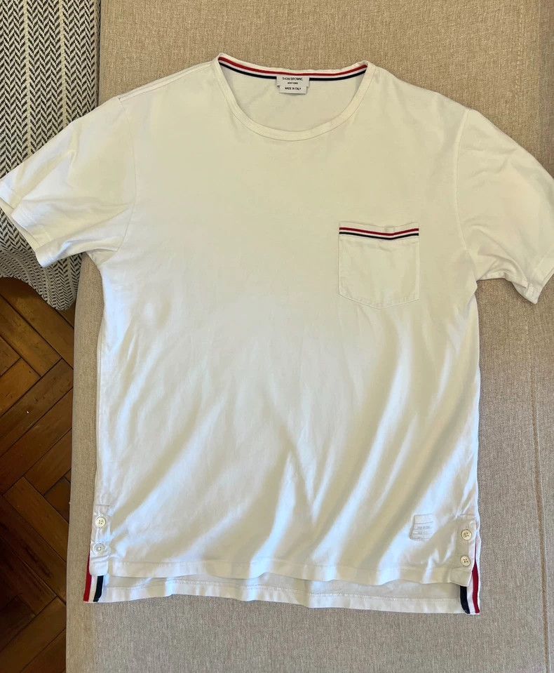 Thom Browne Thom Browne Round collar cotton short sleeves Size US M / EU 48-50 / 2 - 1 Thumbnail