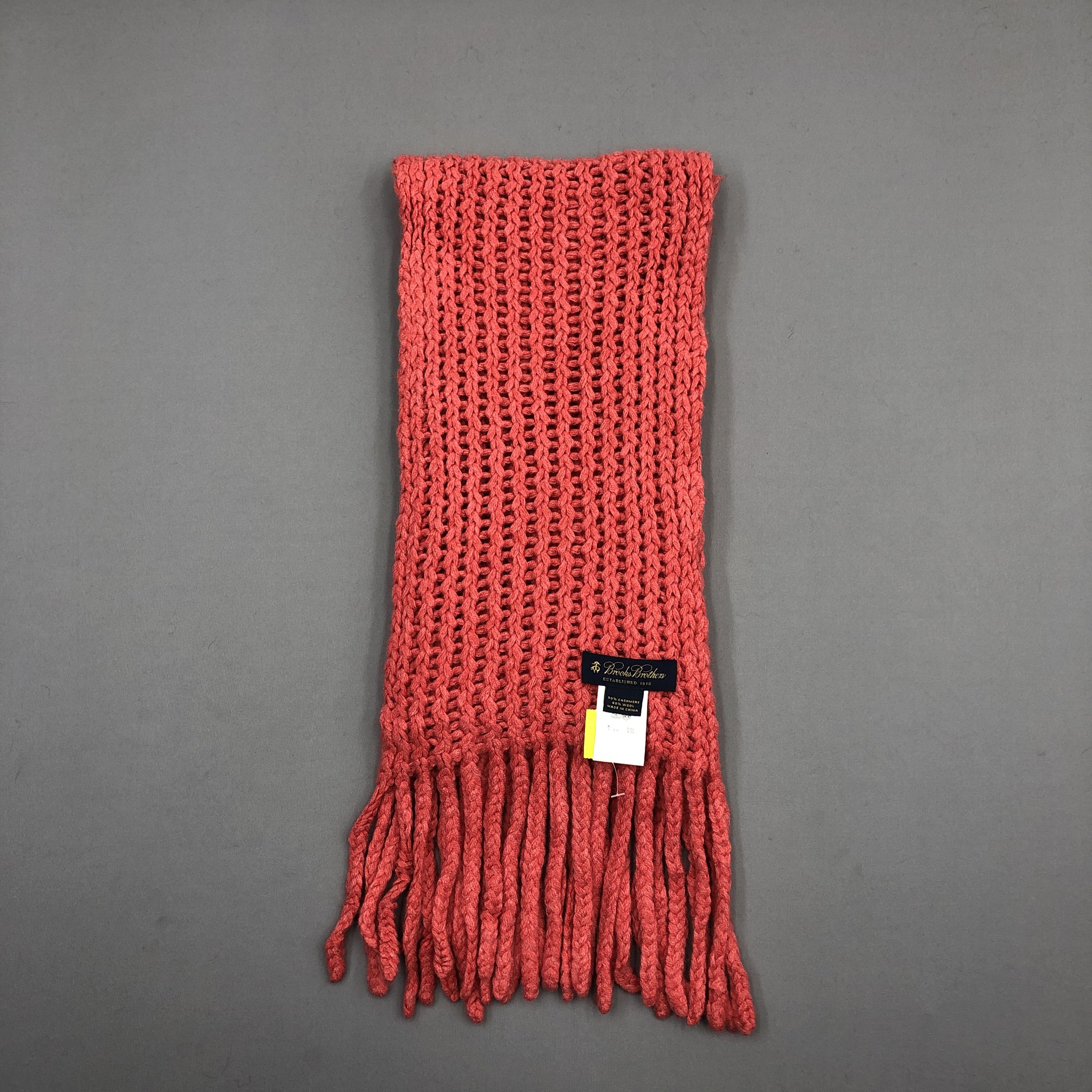 Brooks Brothers Vintage Brooks Brothers Scarf Muffler Knit Wool Scarves Size ONE SIZE - 3 Thumbnail