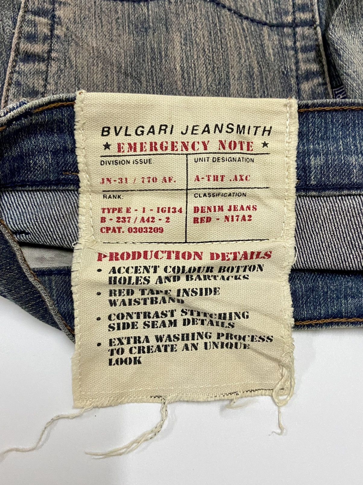 Bvlgari BVLGARI FLARE JEANS Size 29" - 12 Thumbnail