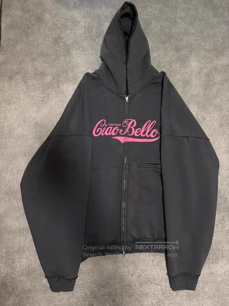 Balenciaga Balenciaga Zip-up Hooded Sweatshirt Size US M / EU 48-50 / 2 - 1 Thumbnail