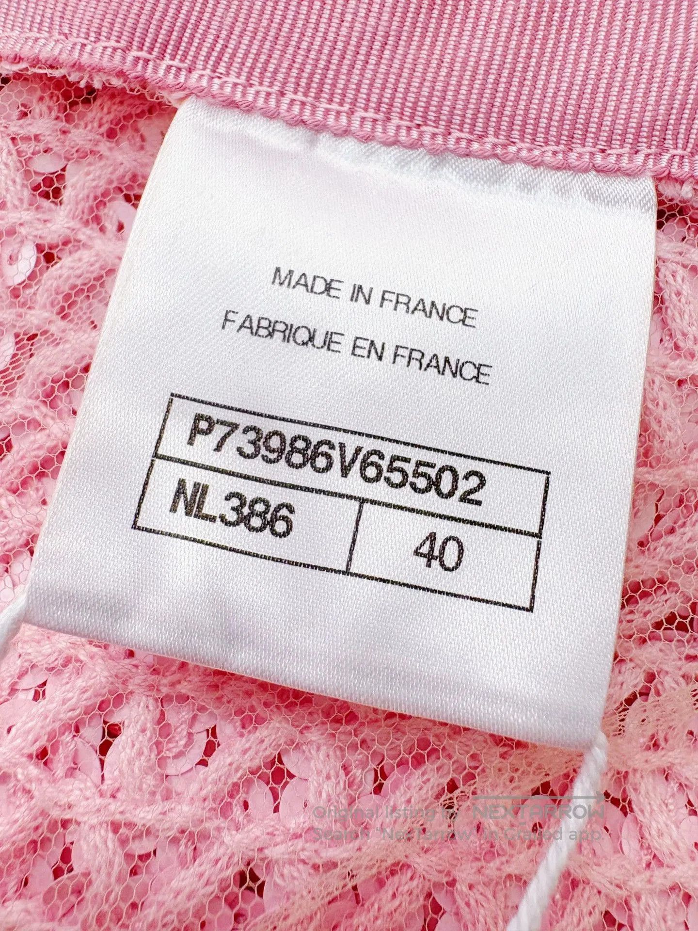Chanel Chanel 23C Pink Sequin Knit Jacket. Size US L / EU 52-54 / 3 - 7 Thumbnail