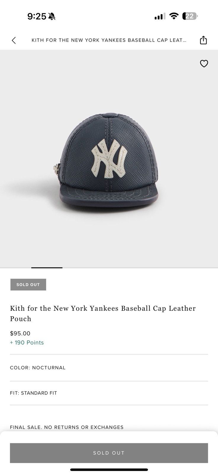 Kith × New York Yankees Kith x New York Yankees Baseball Cap Leather Pouch Size ONE SIZE - 5 Thumbnail