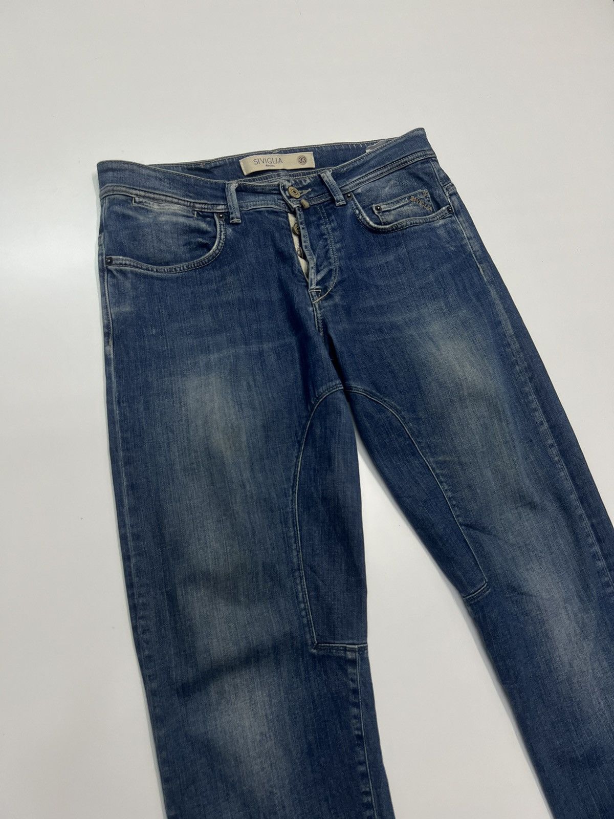 Siviglia Siviglia Denim Jeans Distress Made In Italy Size 34" Size US 34 / EU 50 - 2 Thumbnail