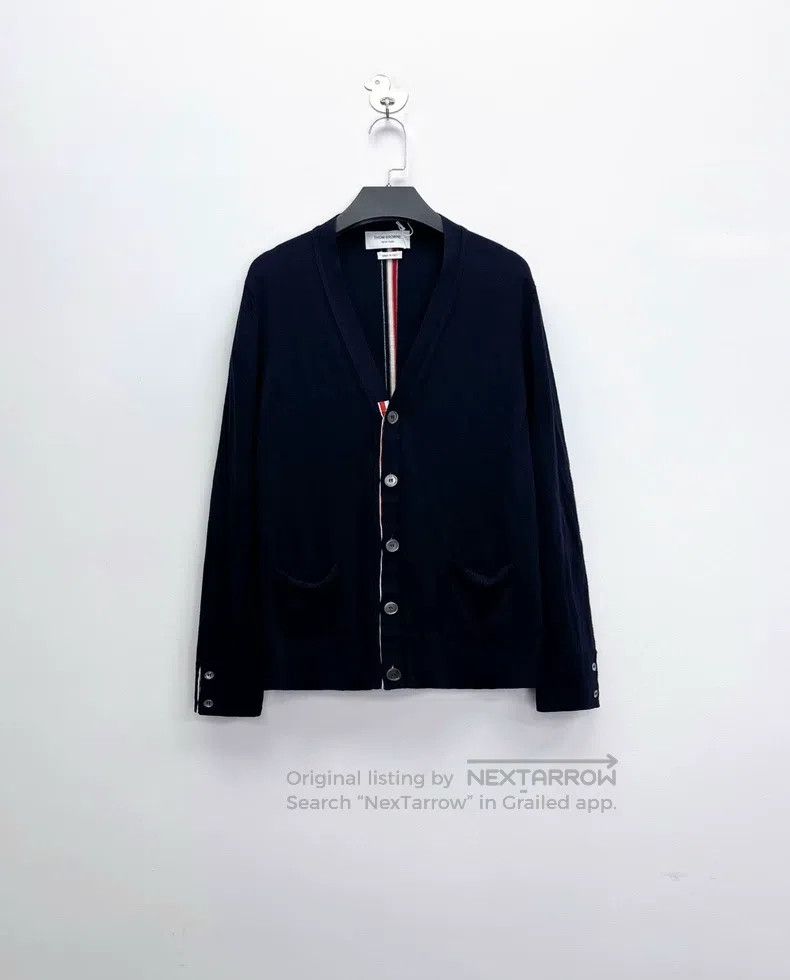 Thom Browne Thom Browne Navy Knit Cardigan Size US M / EU 48-50 / 2 - 1 Thumbnail