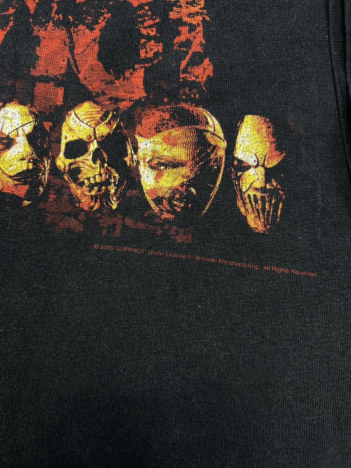 Band Tees × Slipknot × Vintage Tshirt Slipknot Vintage 90’s 00’s Metal Black Print Size US M / EU 48-50 / 2 - 3 Thumbnail
