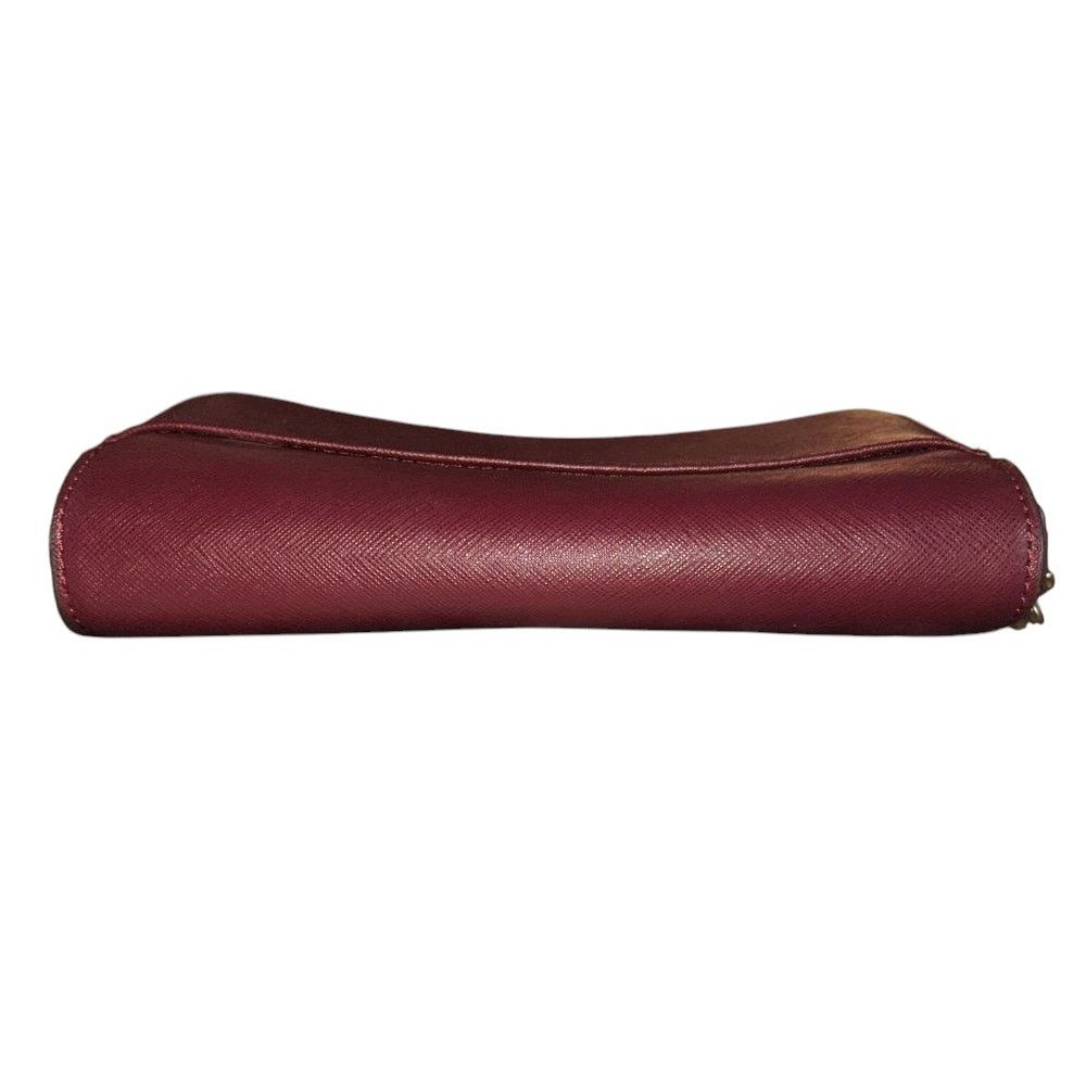 Kate Spade Kate Spade Cameron Small Flap Leather Burgundy Crossbody Bag Size ONE SIZE - 4 Thumbnail