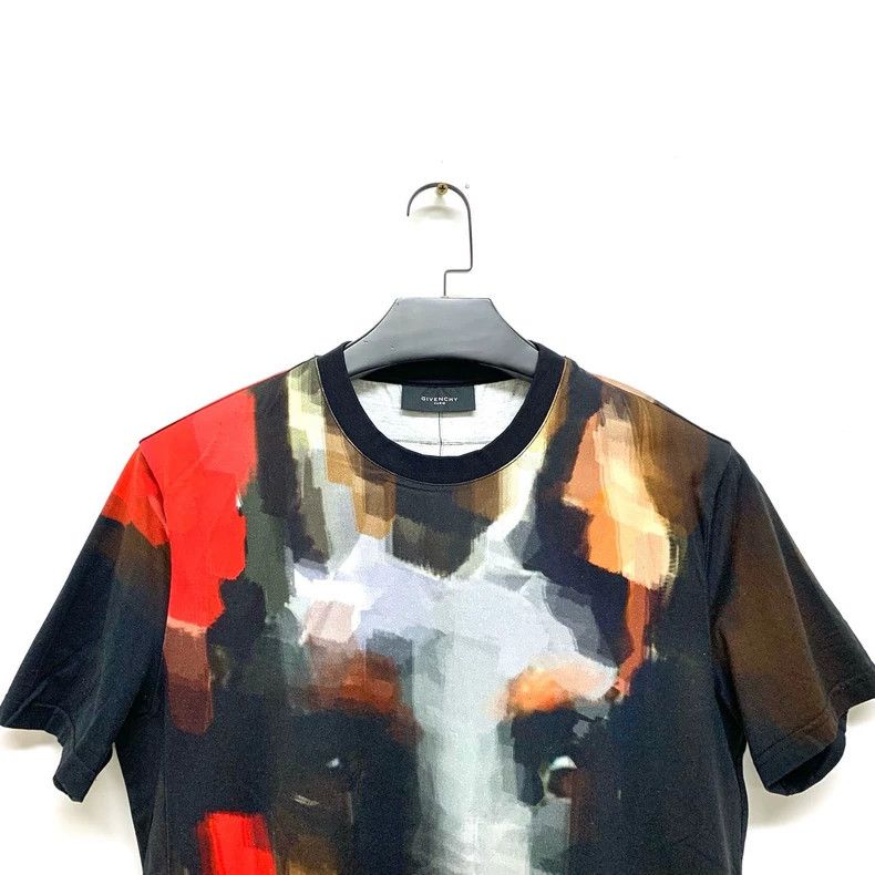 Givenchy Givenchy Oil Painting Dog Head T-Shirt 2506-Nextarrow Size US M / EU 48-50 / 2 - 3 Thumbnail