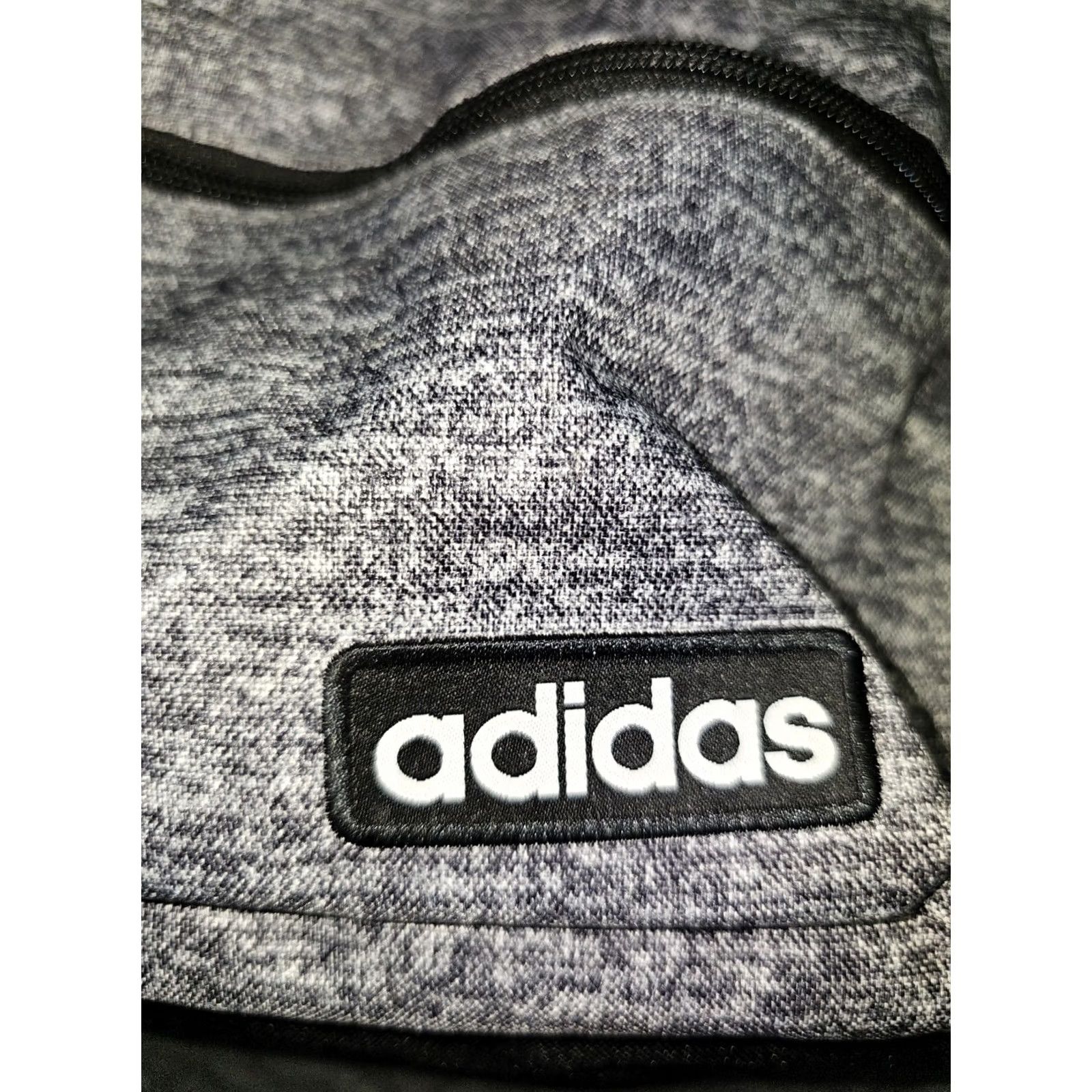 Adidas Adidas Alliance II Sackpack Drawstring Sling Bag Crossbody Bag Pockets Gray Polyester Size ONE SIZE - 7 Thumbnail