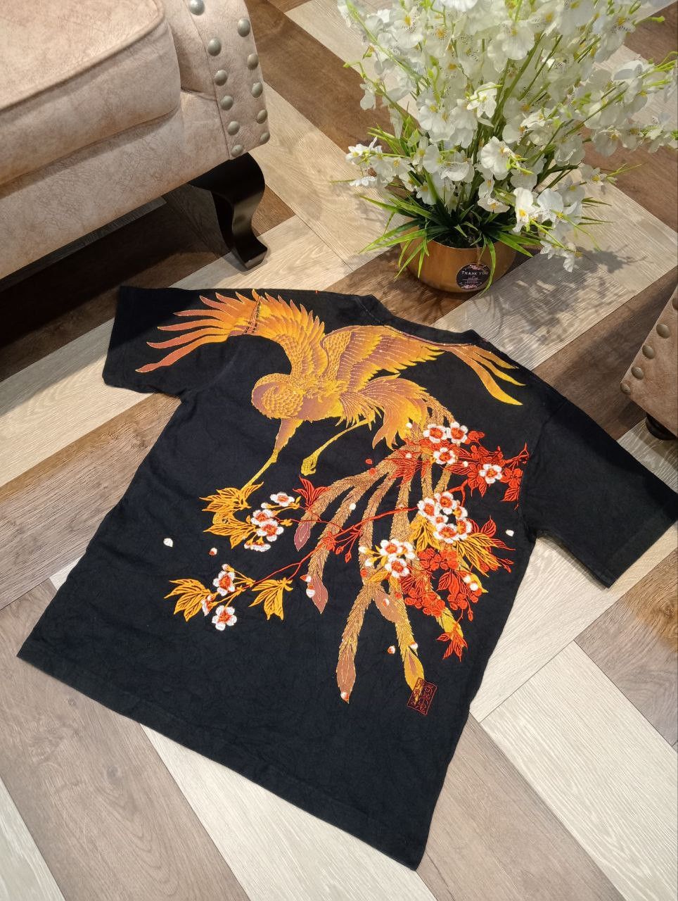 Karakuri Tamashii KARAKURI TAMASHII JAPAN SUKAJAN PHOENIX EMBROIDERY T-SHIRT Size US L / EU 52-54 / 3 - 9 Thumbnail