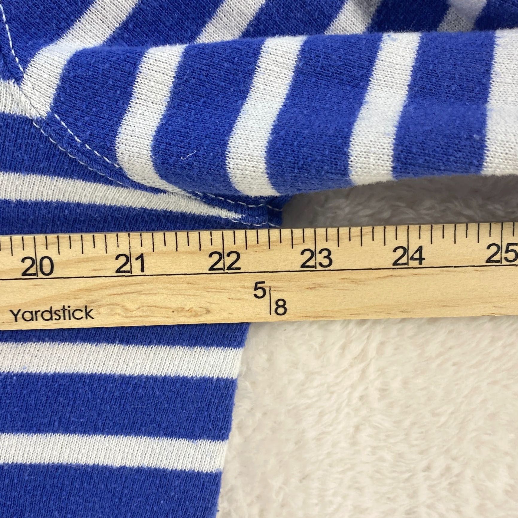 Polo Ralph Lauren VINTAGE Polo Ralph Lauren Blue White Hoodie Sweatshirt Pullover Pockets Mens M Size US M / EU 48-50 / 2 - 7 Thumbnail