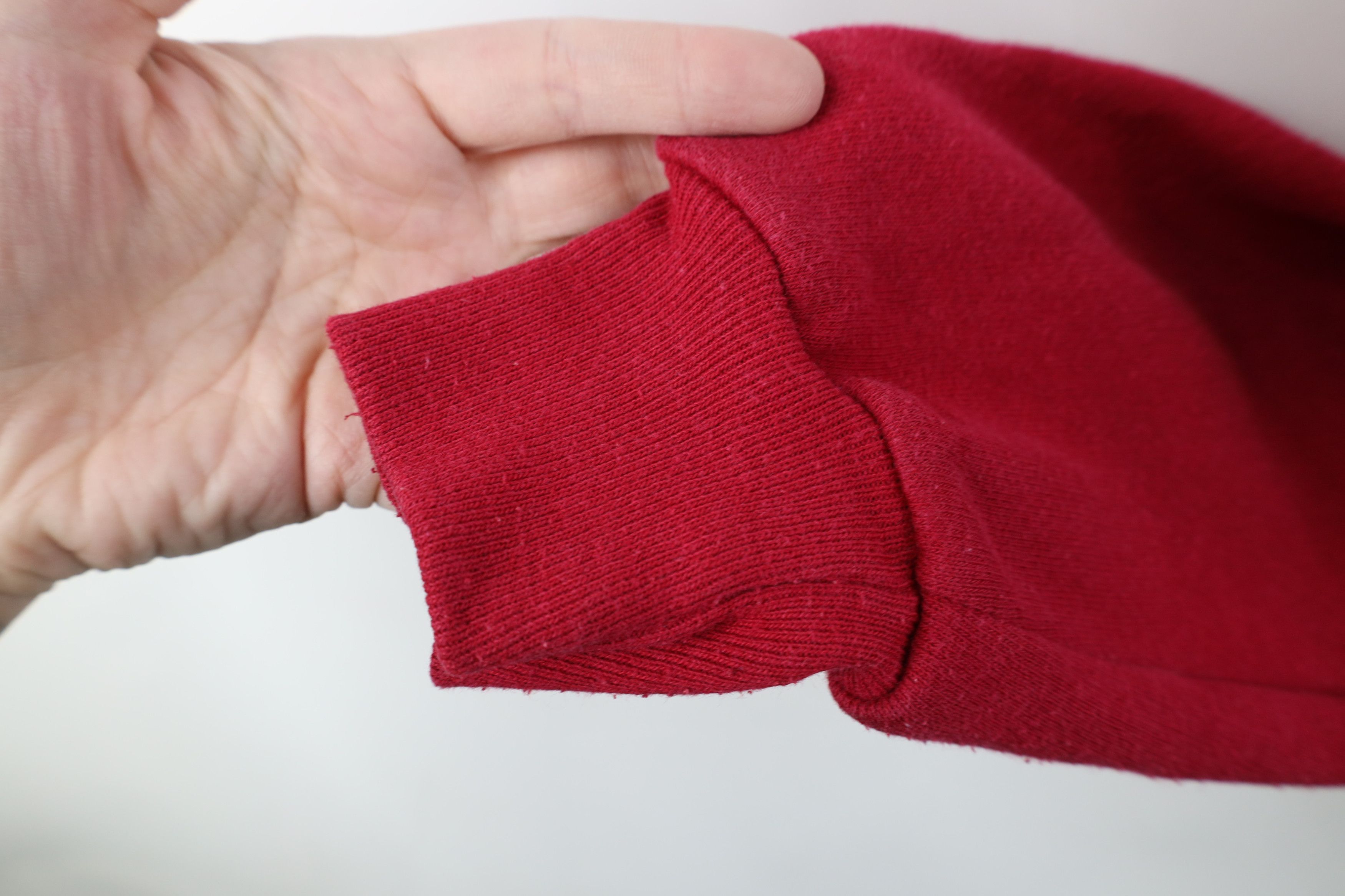 Vintage Vintage 80s Streetwear Blank Crewneck Sweatshirt Red USA Size US XL / EU 56 / 4 - 6 Thumbnail