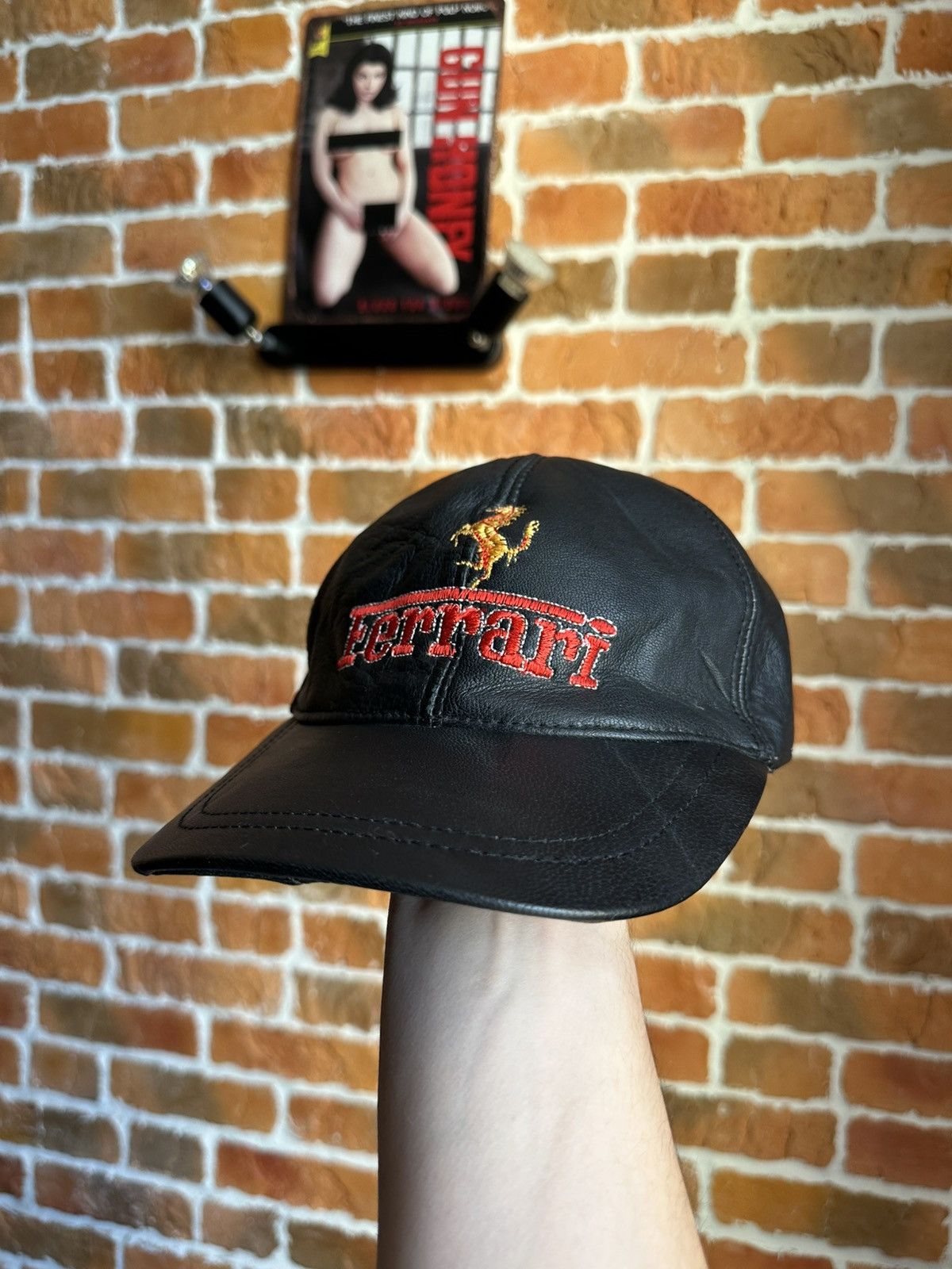Ferrari Ferrari leather cap logo racing one size Size ONE SIZE - 1 Thumbnail