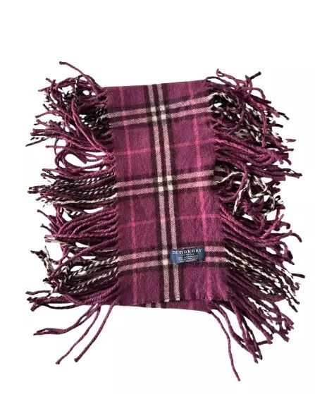 Burberry Burberry Vintage Scarf Pink 100% Cashmere Unisex Scarf Size ONE SIZE - 4 Thumbnail