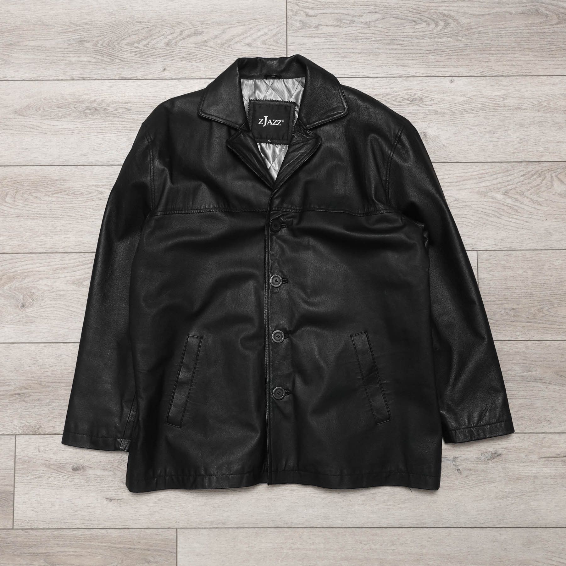 Vintage Amazing Vintage Y2K Super Soft Black Leather Coat Jacket Size US XL / EU 56 / 4 - 3 Thumbnail