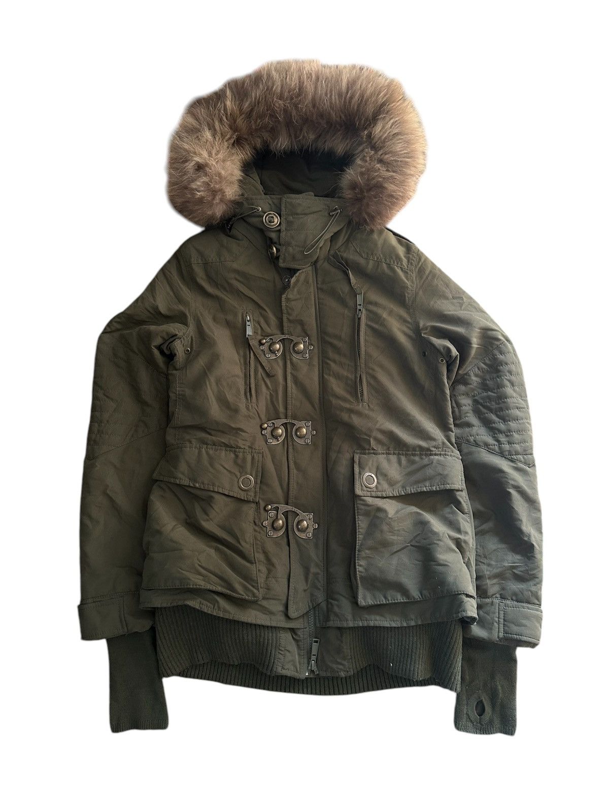 archive sly military fur mods coat y2k