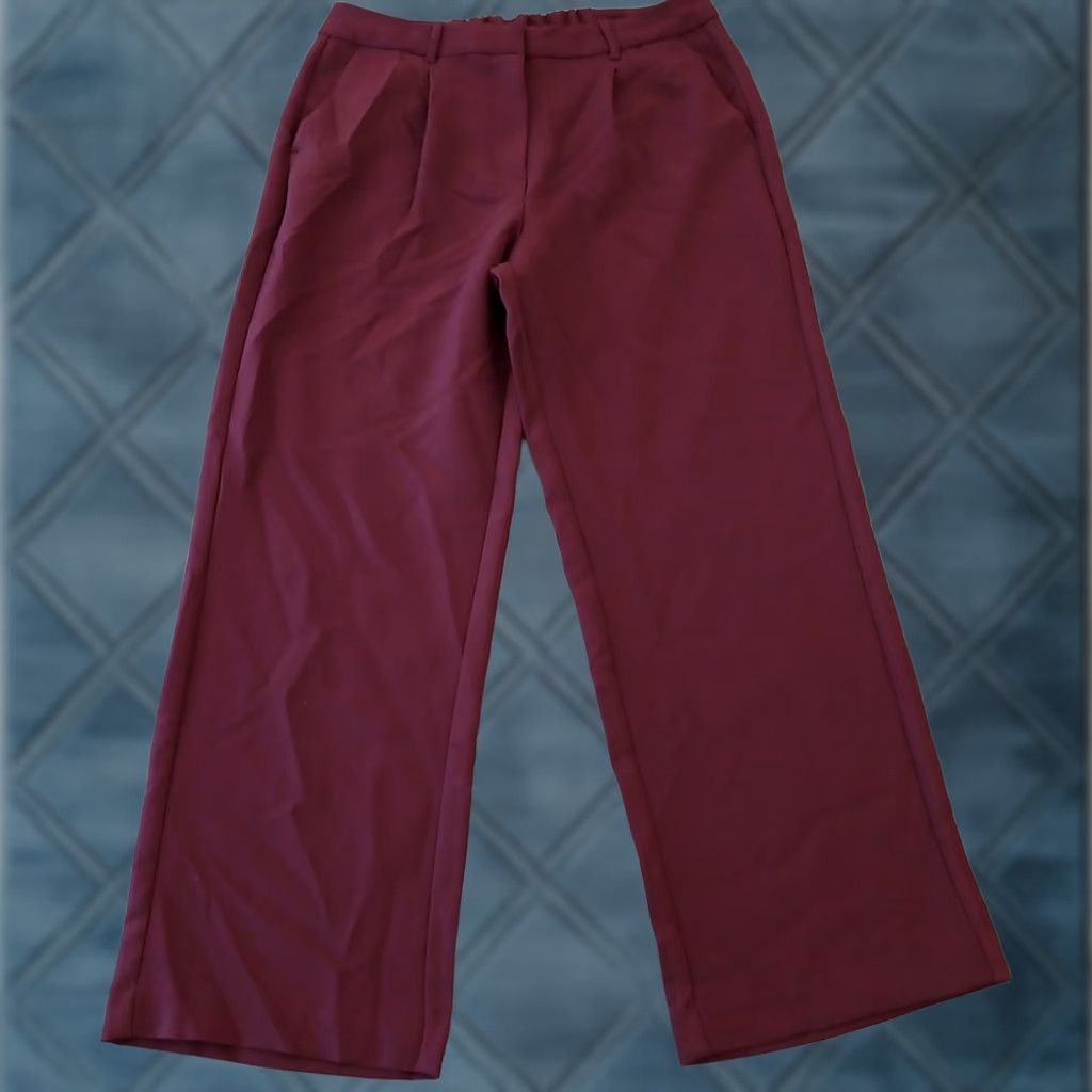 Old Navy Old Navy Pants Womens Large Purple Wide leg Pleated Front Pockets Tailored Dress Pants Size 36" / US 14 / IT 50 - 1 Thumbnail