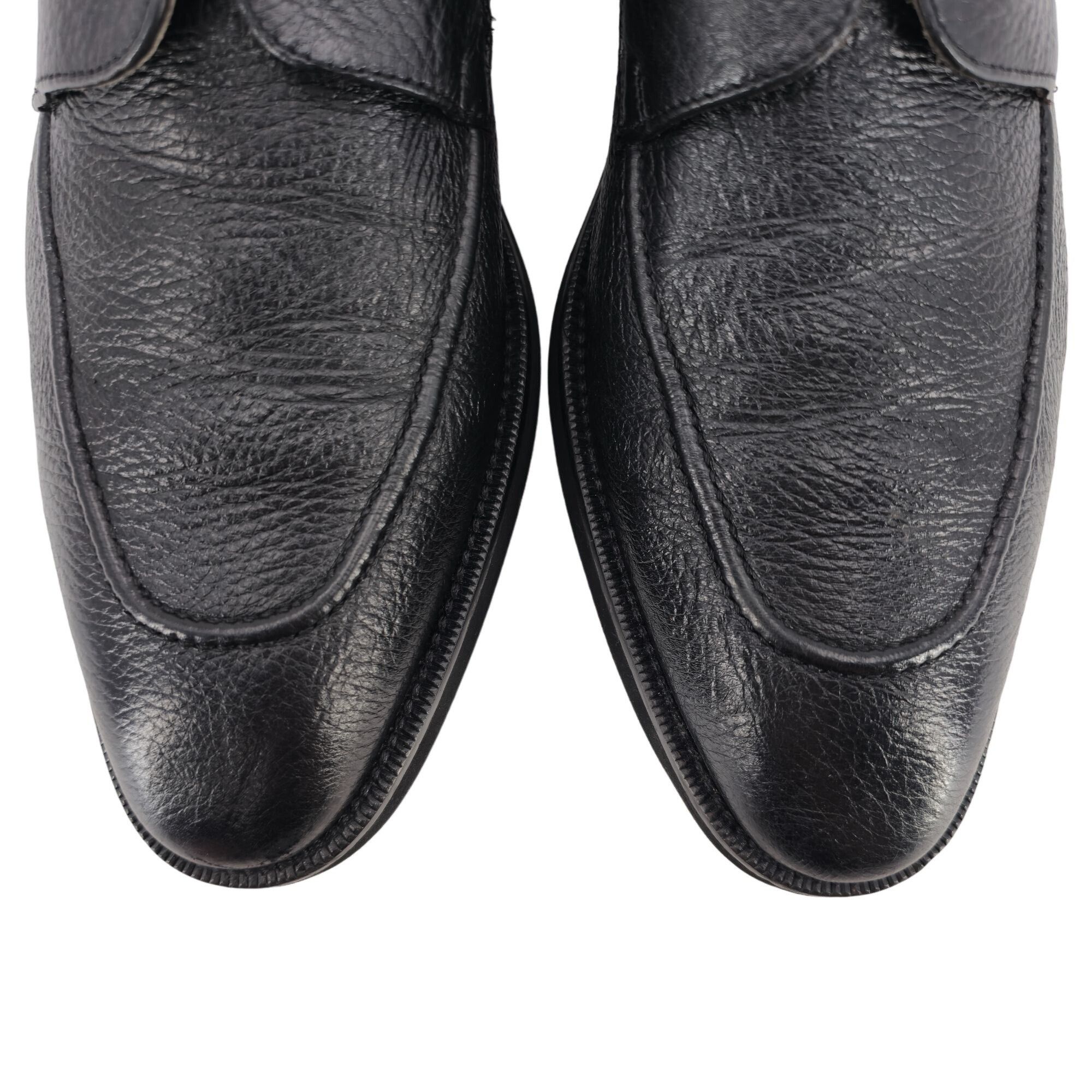 Mezlan Mezlan Black Textured Deerskin Dress Shoes Mens 12M Lepanto Size US 12 / EU 45 - 14 Thumbnail