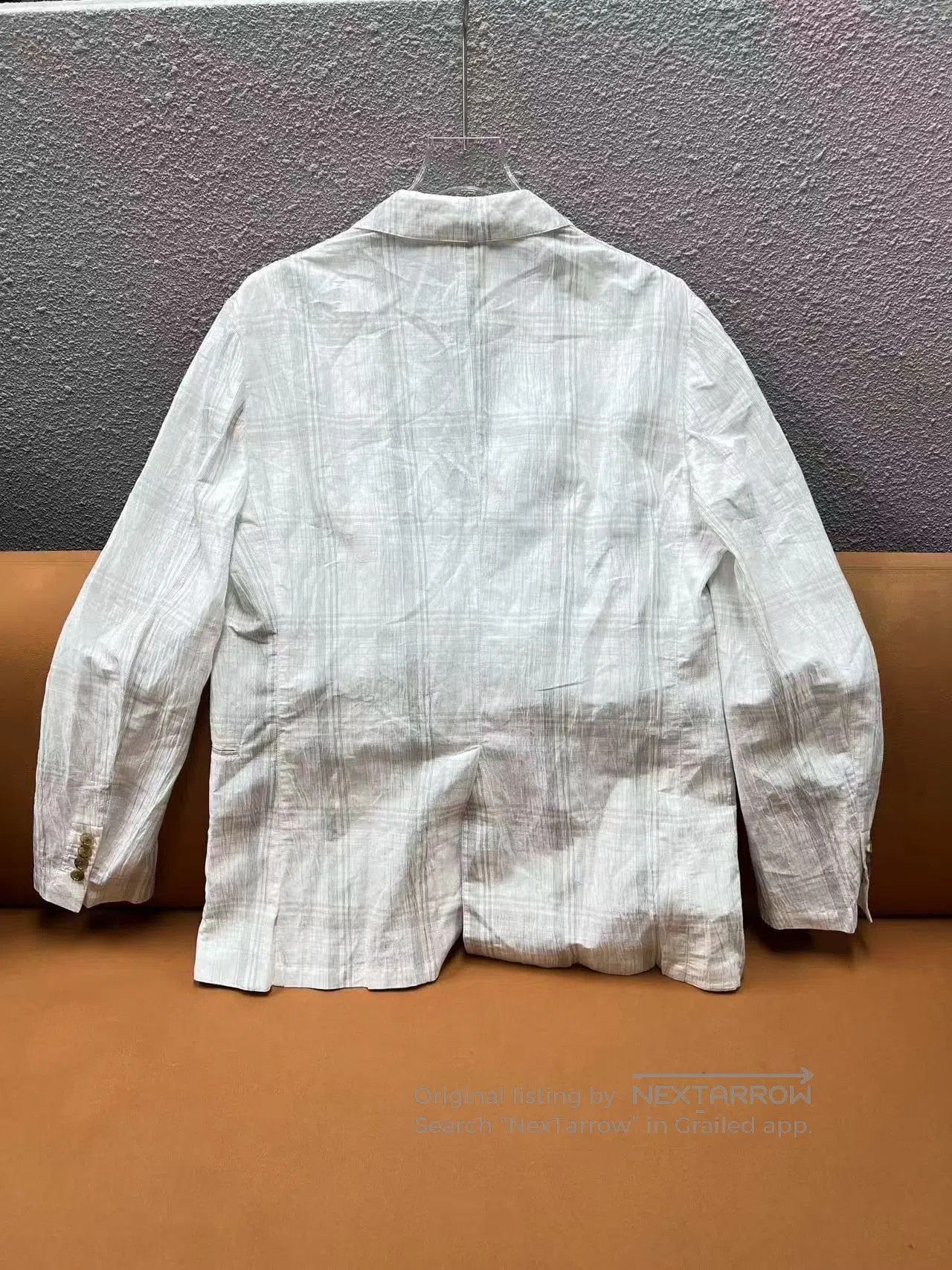 Hermes HERMES SS22 Carreaux Linen Check Blazer. Size US S / EU 44-46 / 1 - 2 Thumbnail