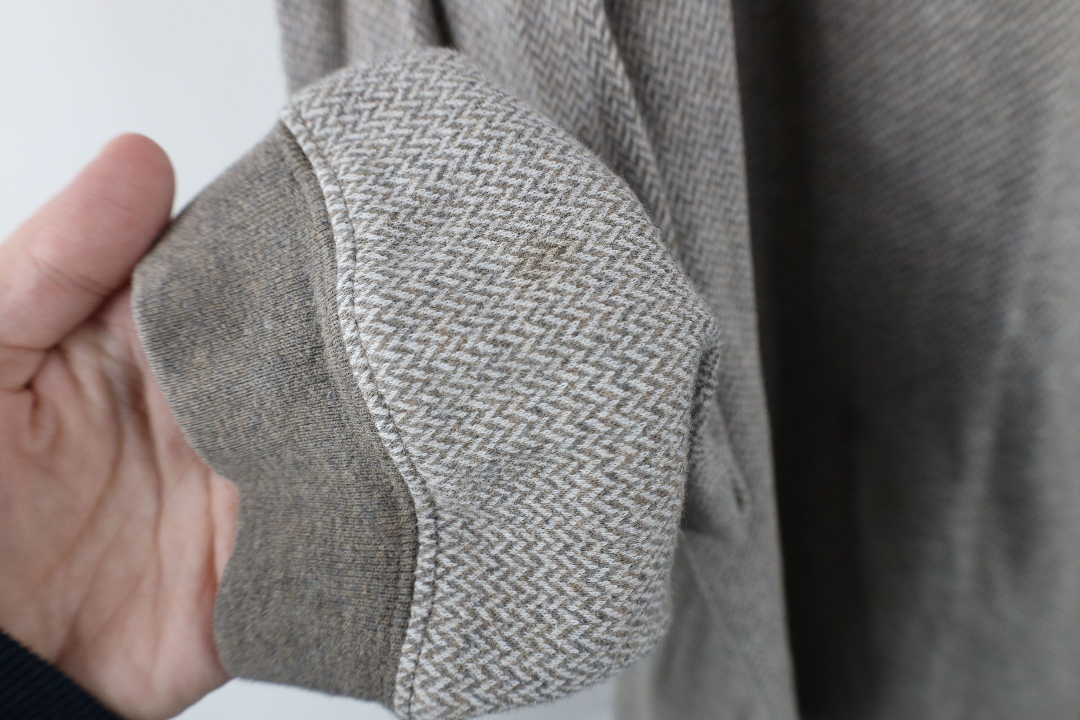 Ralph Lauren × Vintage Vintage 90s Chaps Ralph Lauren Herringbone Long Sleeve Polo Size US XL / EU 56 / 4 - 10 Thumbnail
