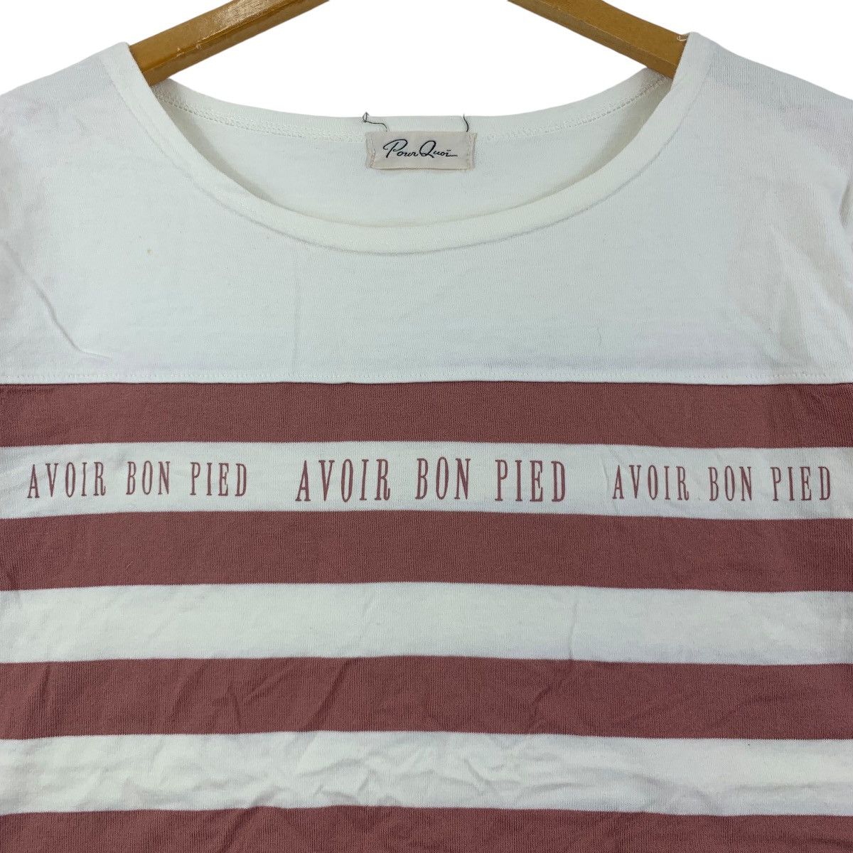 Vintage Vintage POUR QUOI FRENCH Avoir Bon Pied Tee Shirt Size S / US 4 / IT 40 - 3 Thumbnail